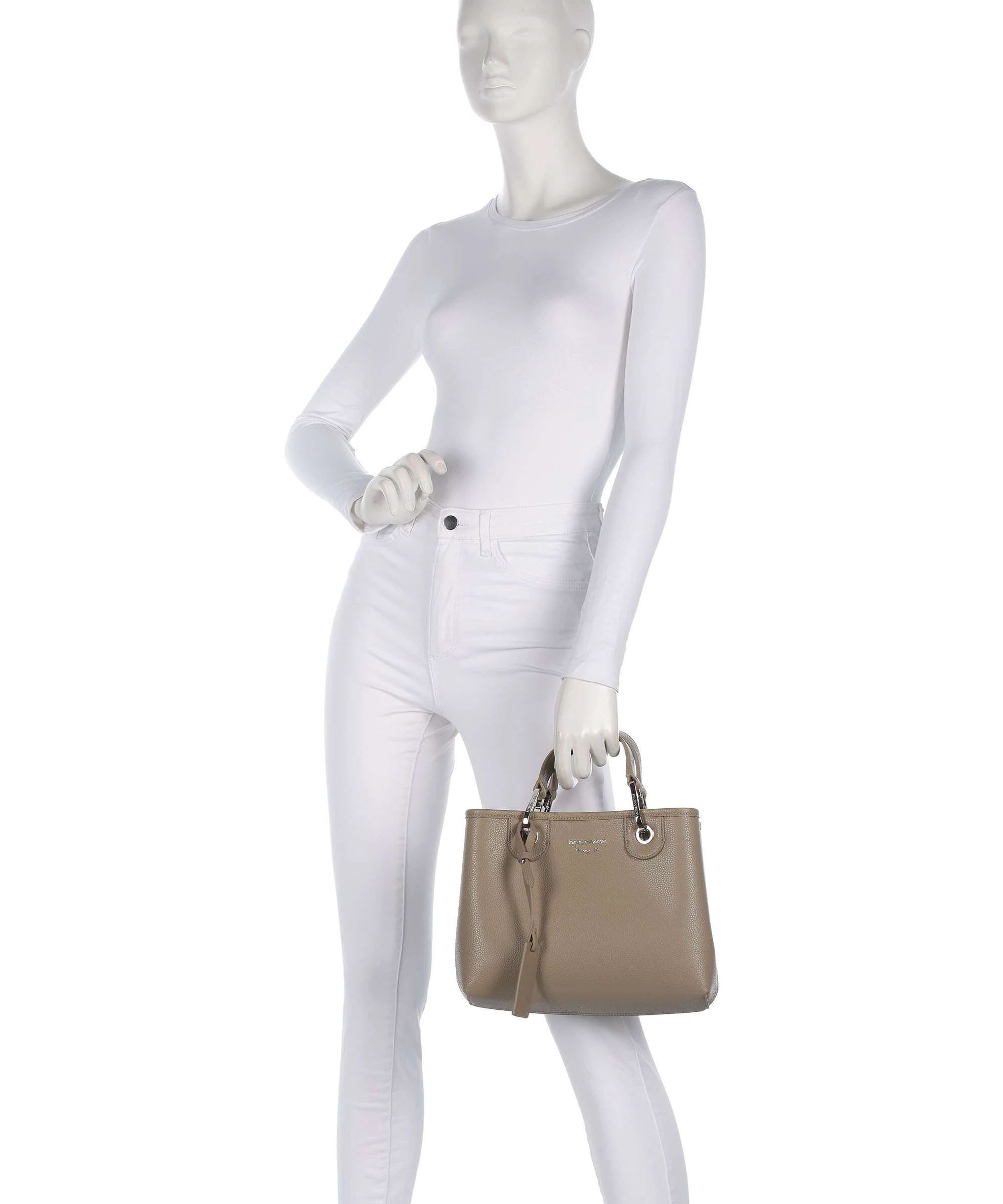 Emporio Armani My EA S Handbag creta/moka - Image 3