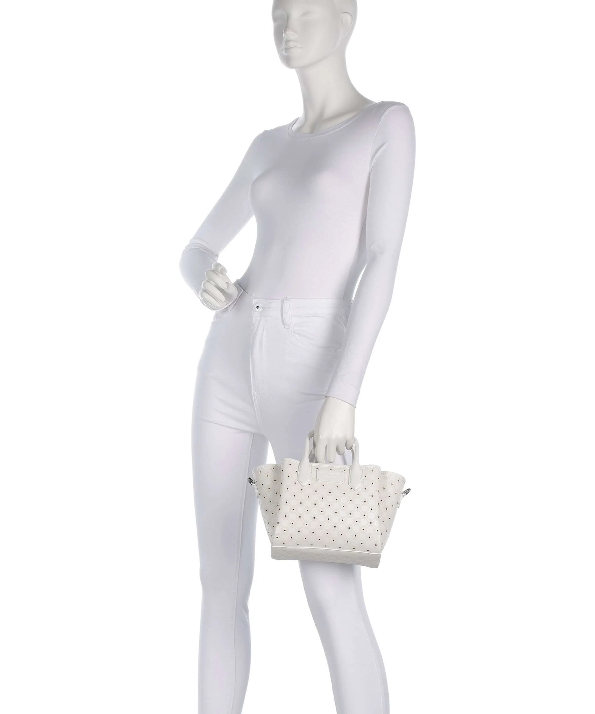 Emporio Armani Odette S Handbag bianco/nudo - Image 3