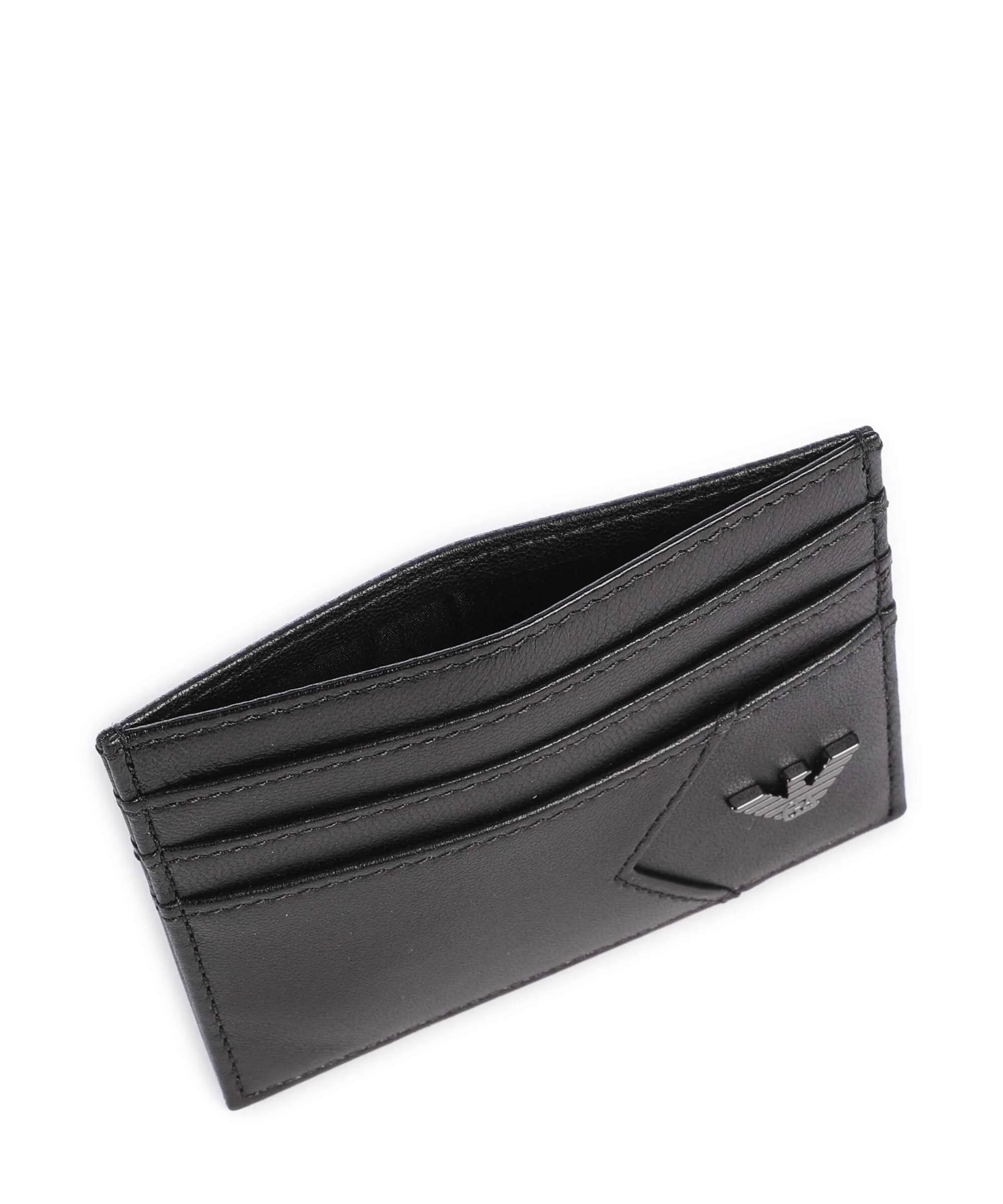 Emporio Armani Premium Nappa Credit card holder black beauty - Image 4