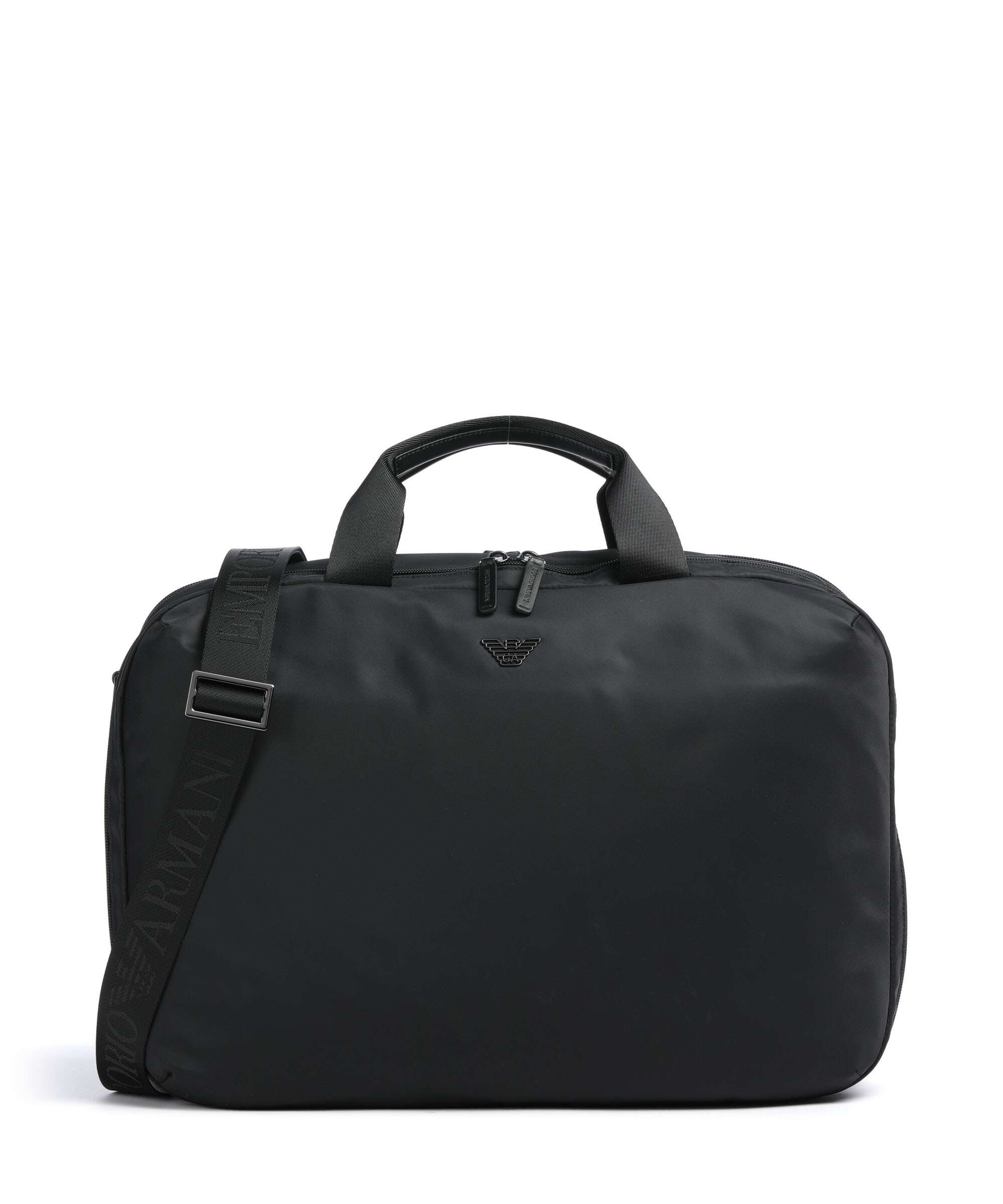 Emporio Armani Recycled Nylon Backpack bag black beauty