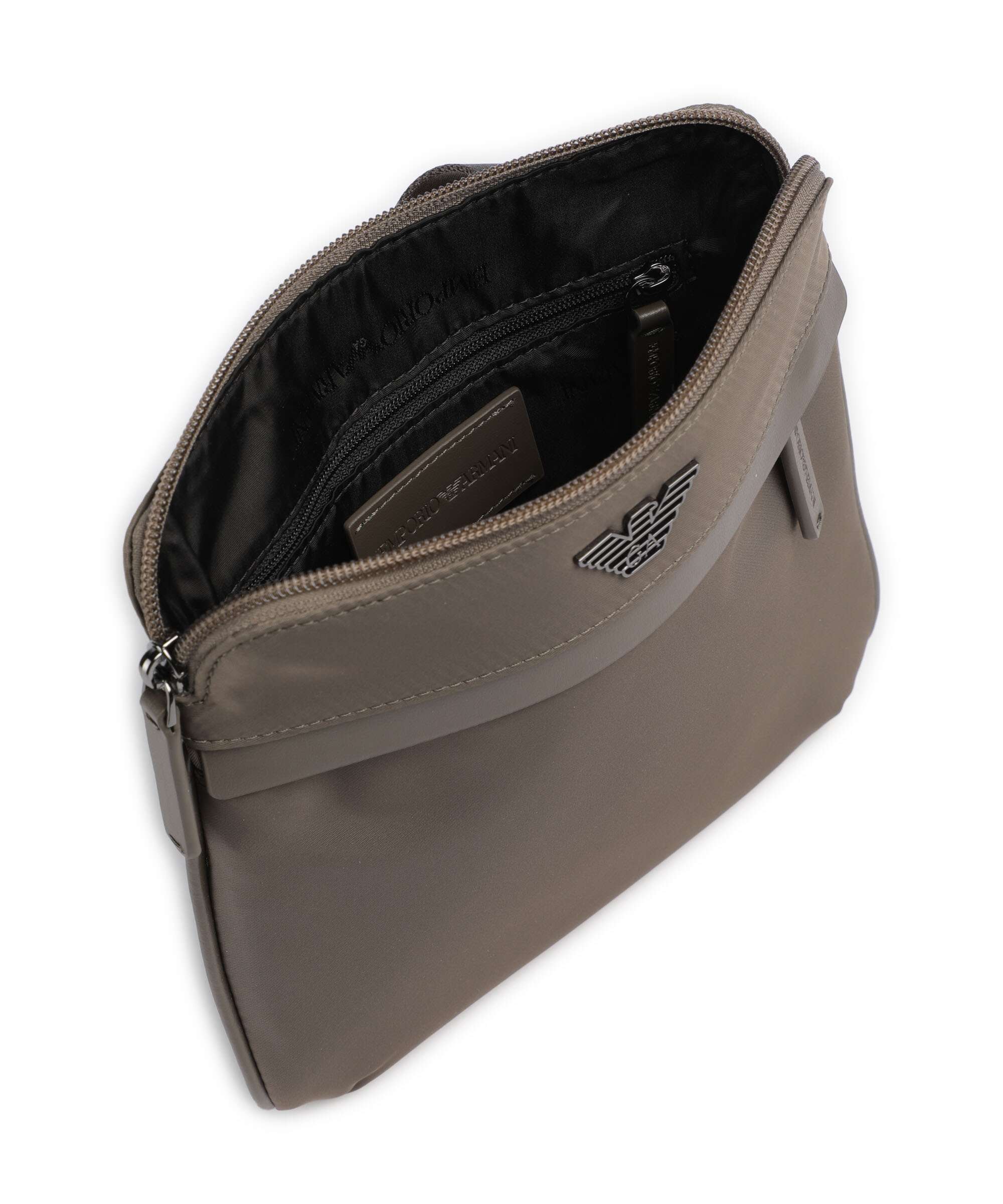 Emporio Armani Recycled Nylon Crossbody bag major brown - Image 6