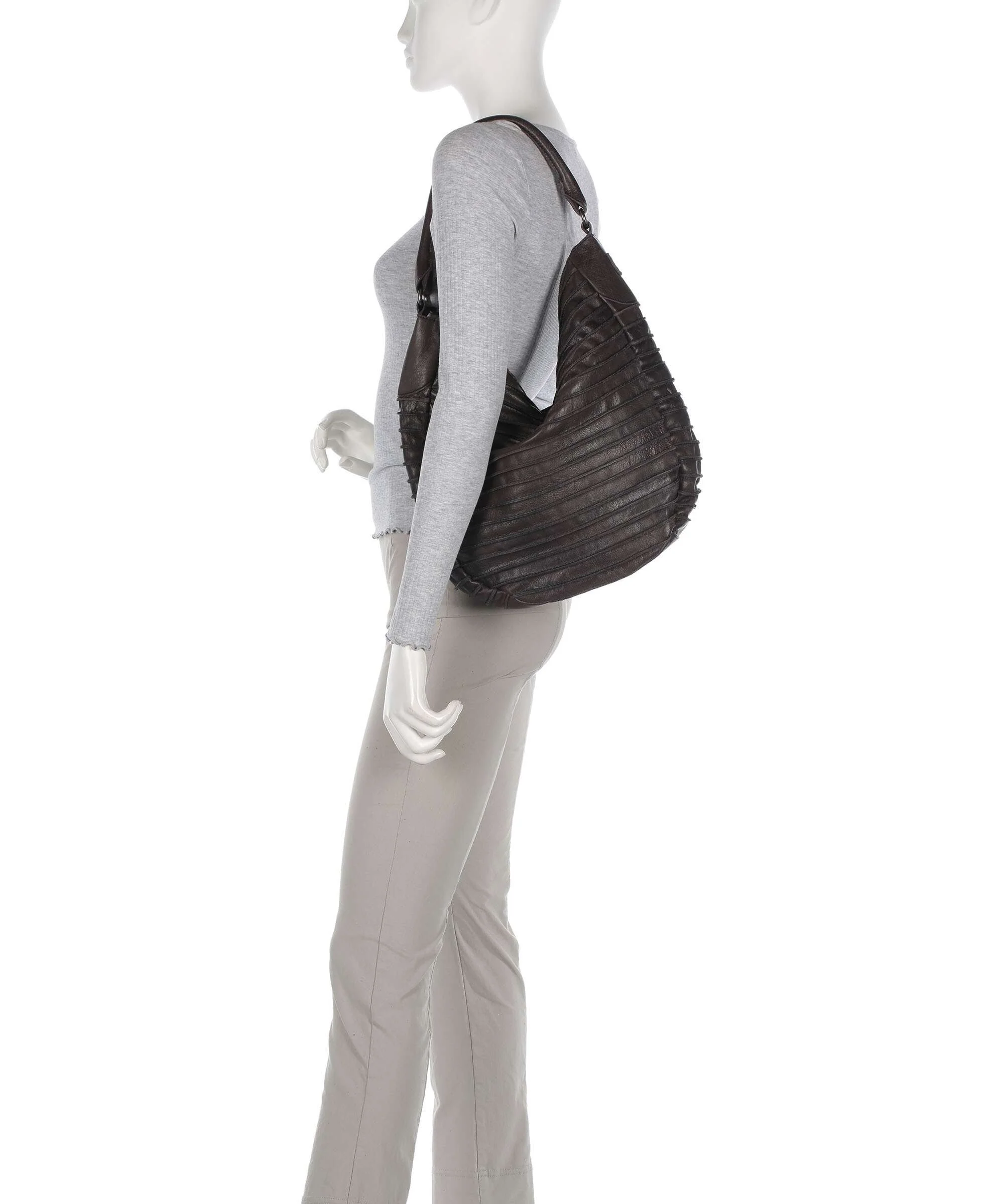 FredsBruder Bestseller Riffeltier S Hobo bag brown - Image 3