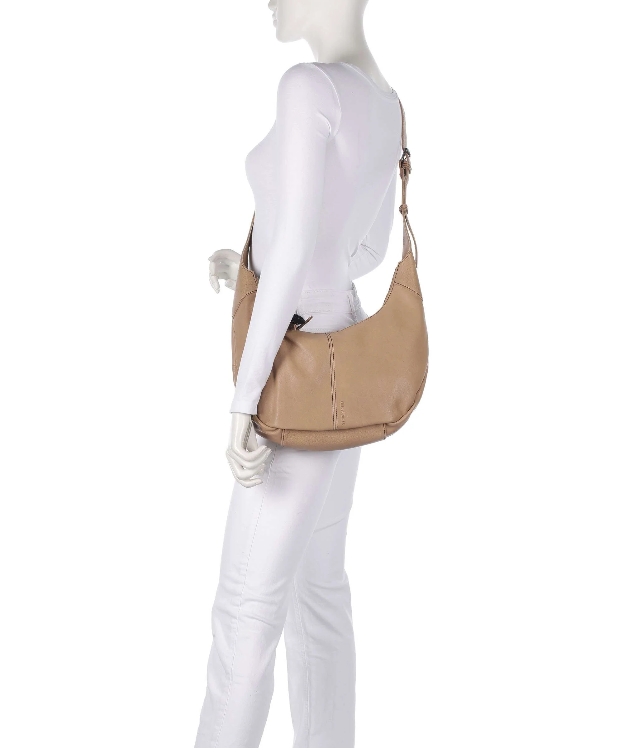 FredsBruder Take A Smile Big Hobo bag milk coffee - Image 3
