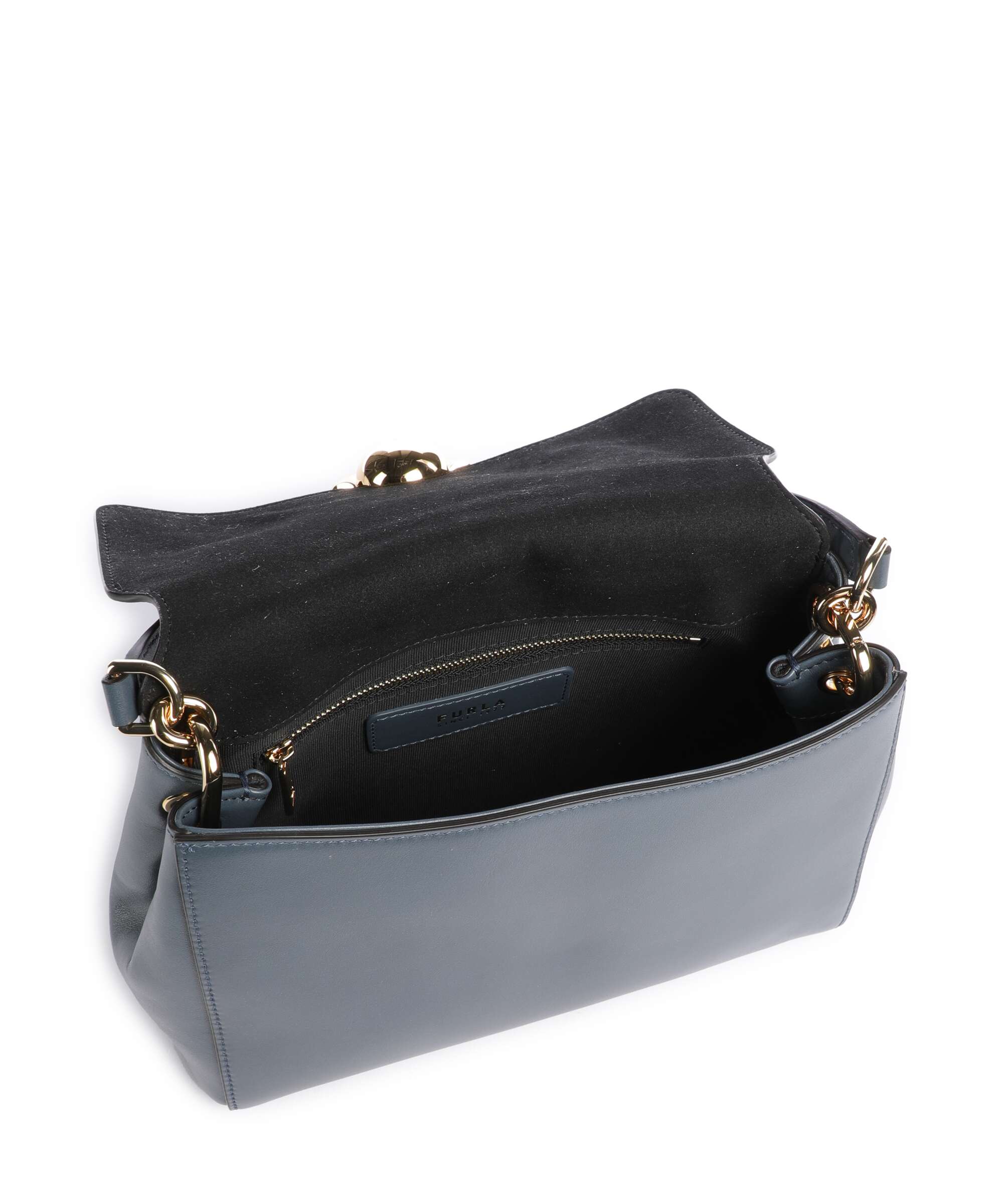 Furla Domus S Handbag grigio blu - Image 6