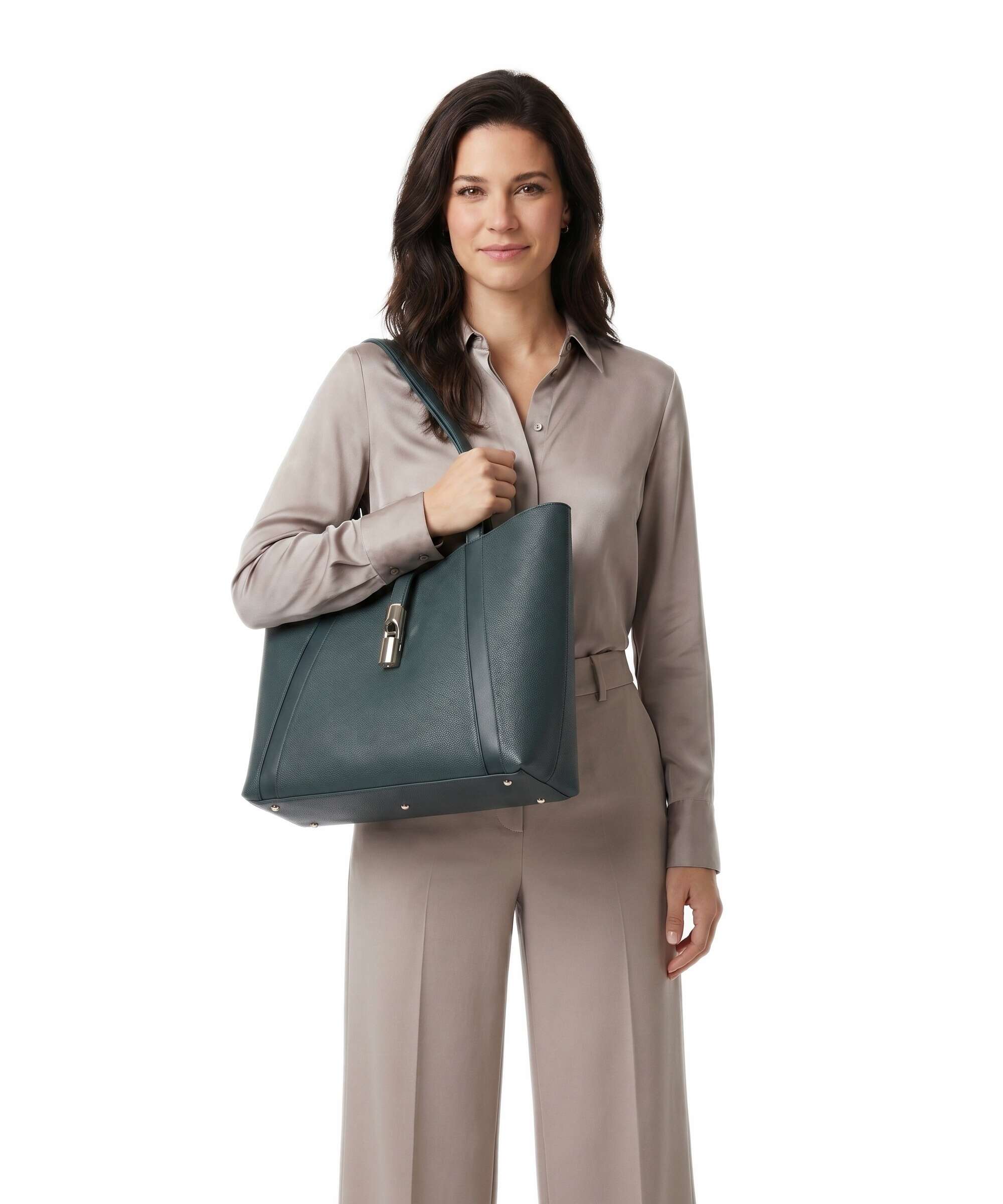 Furla Goccia L Tote bag dark forest - Image 3