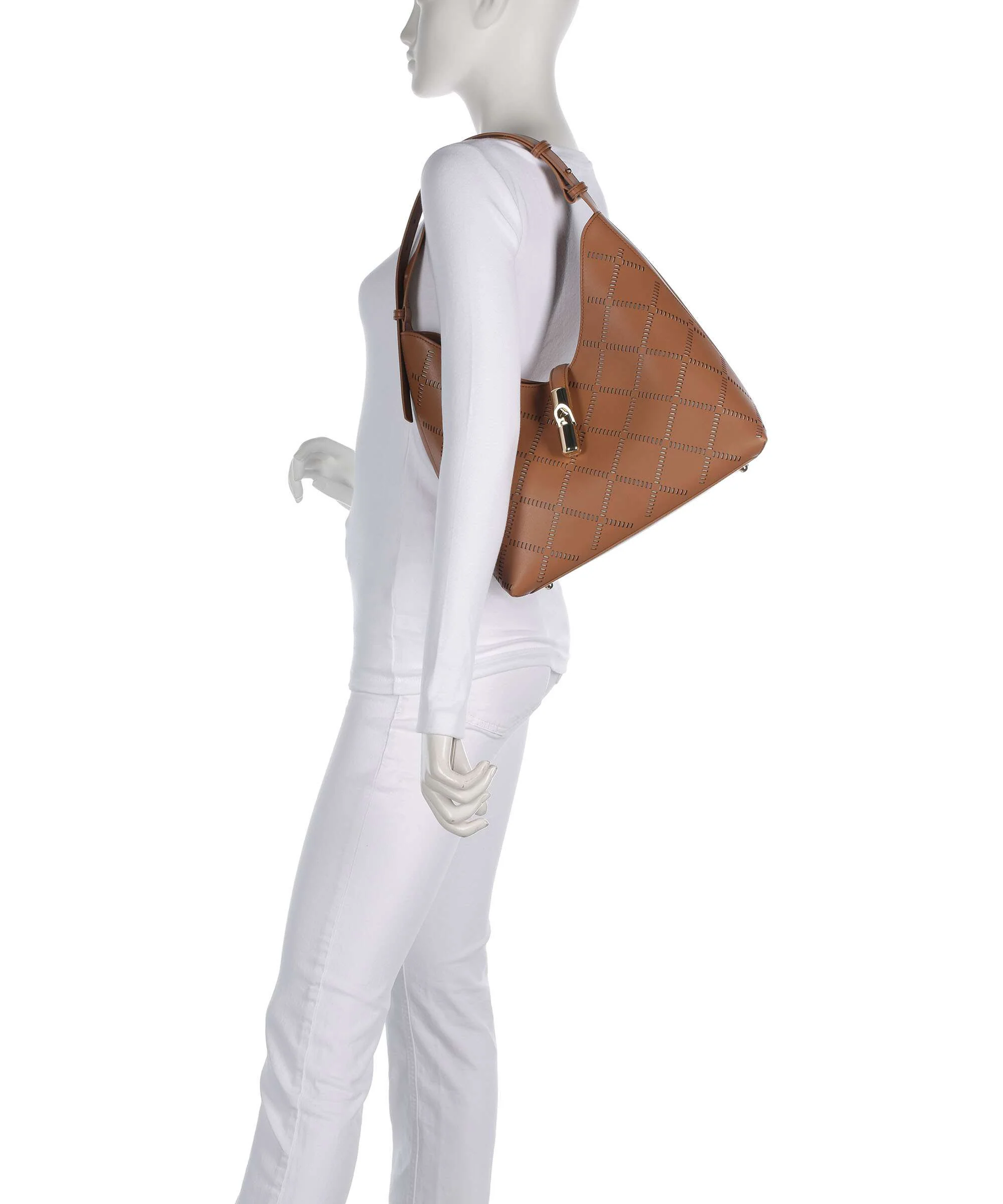 Furla Goccia M Hobo bag brandy - Image 3