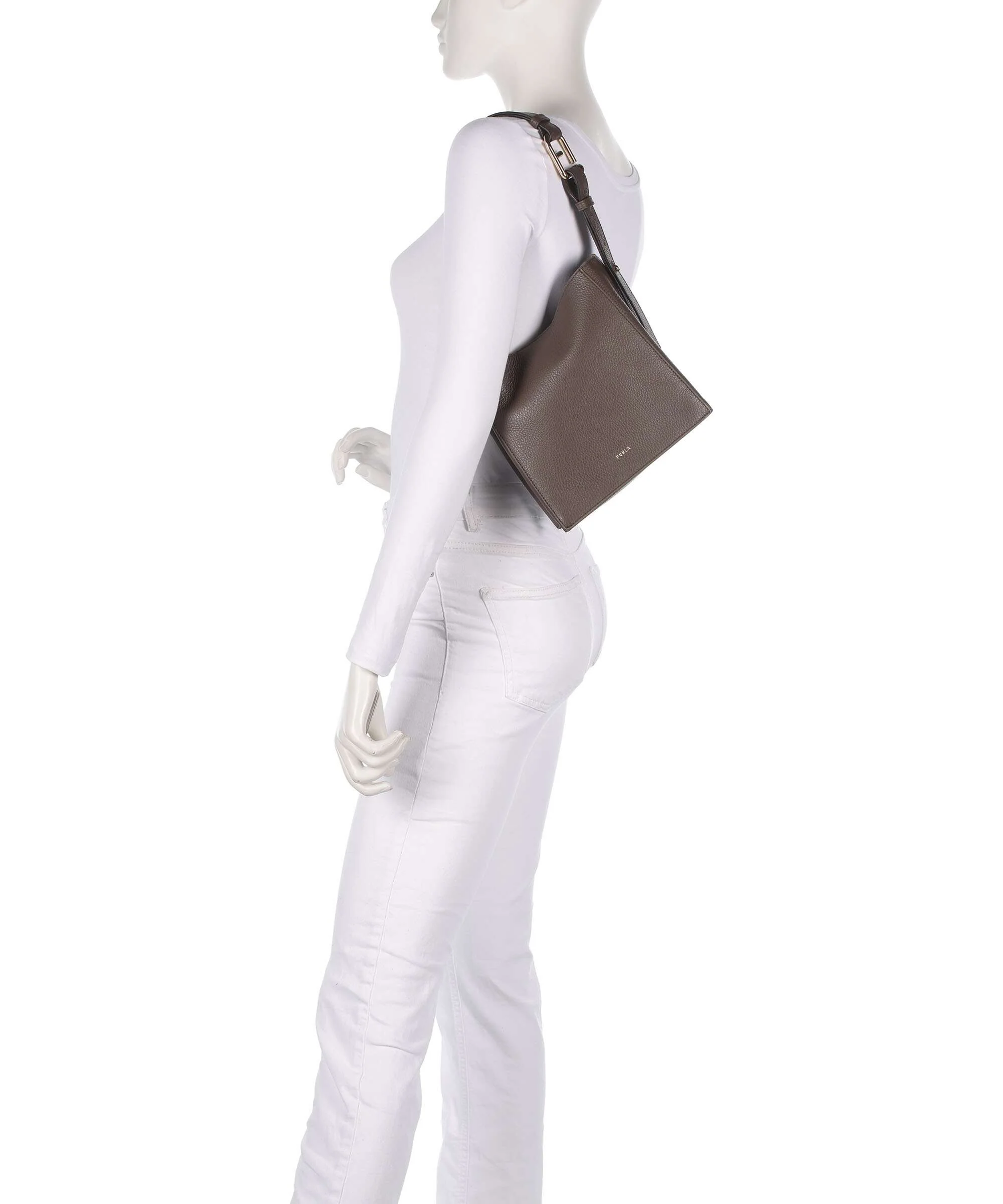 Furla Nuvola Mini Hobo bag mogano - Image 3