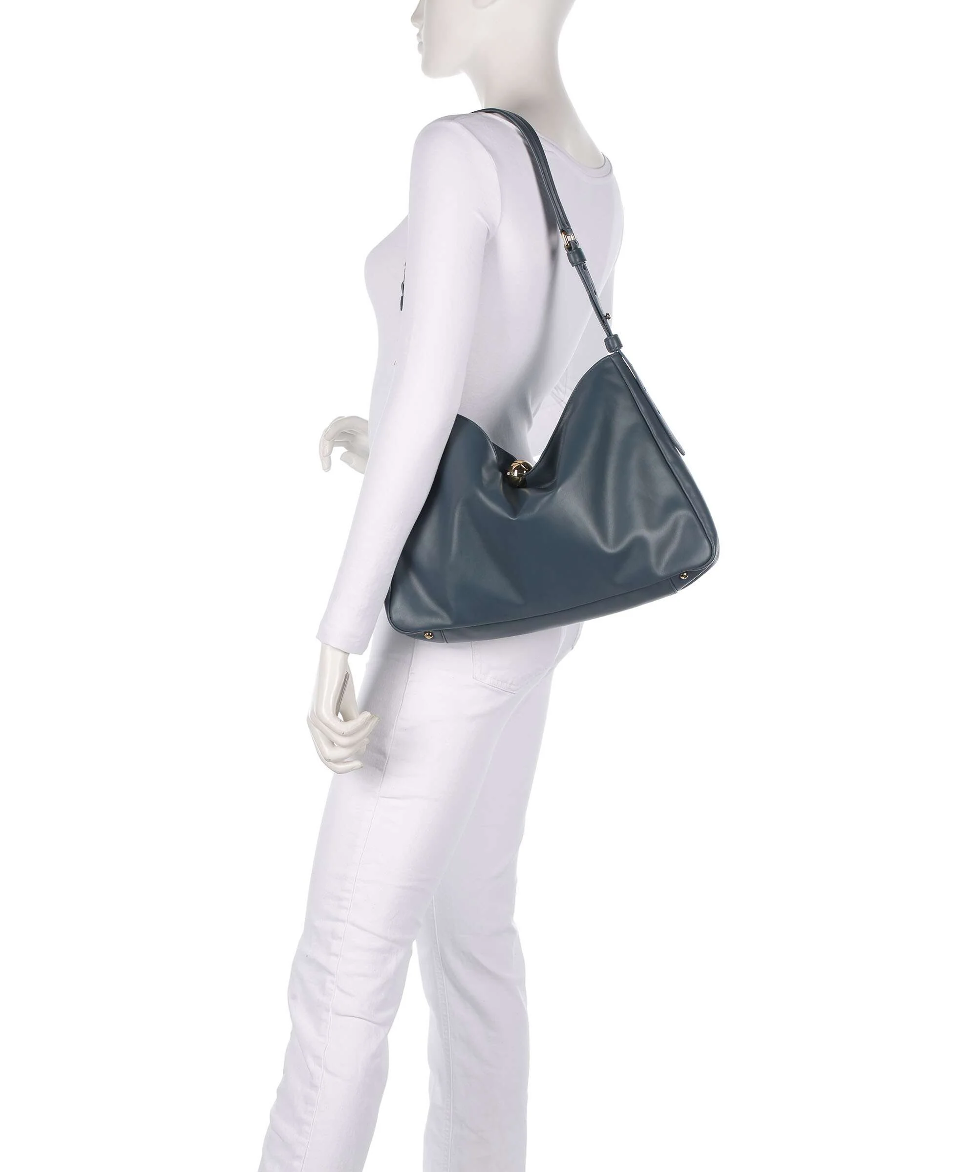 Furla Sfera Soft L Hobo bag grigio blu - Image 3