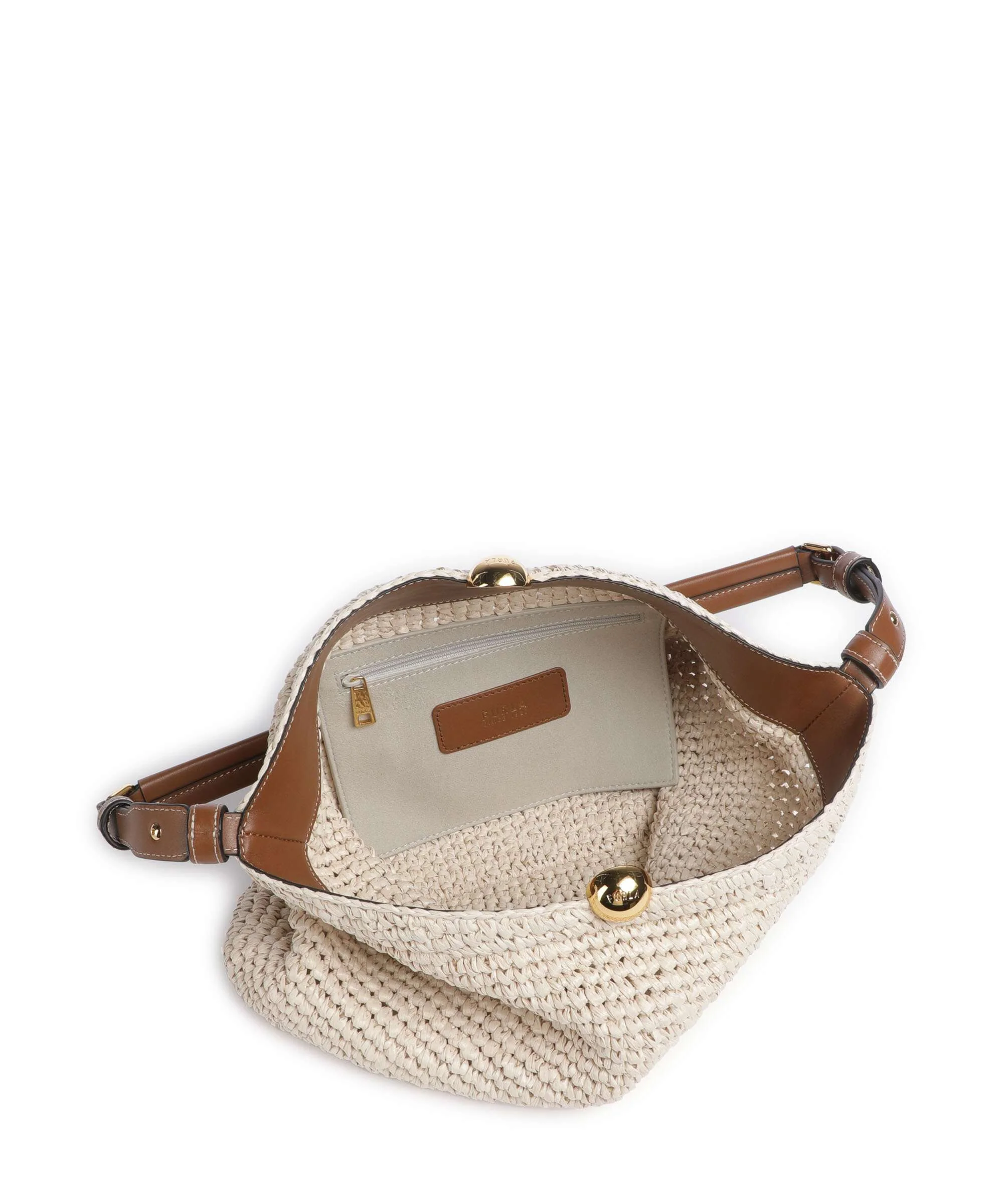 Furla Sfera Soft L Hobo bag naturale/cognac - Image 6