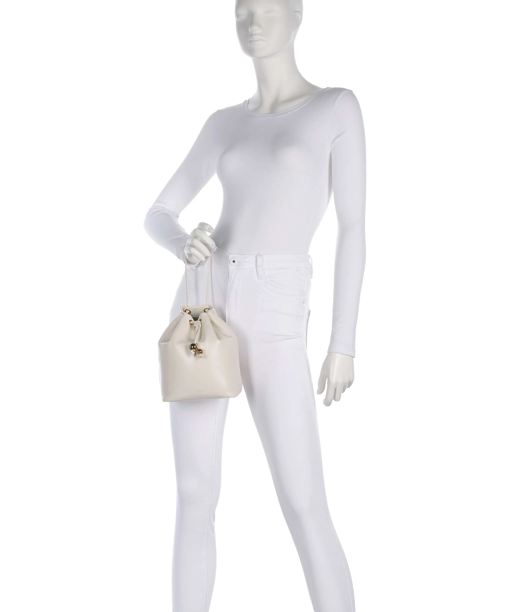 Furla Sfera Soft Mini Bucket bag panna - Image 3