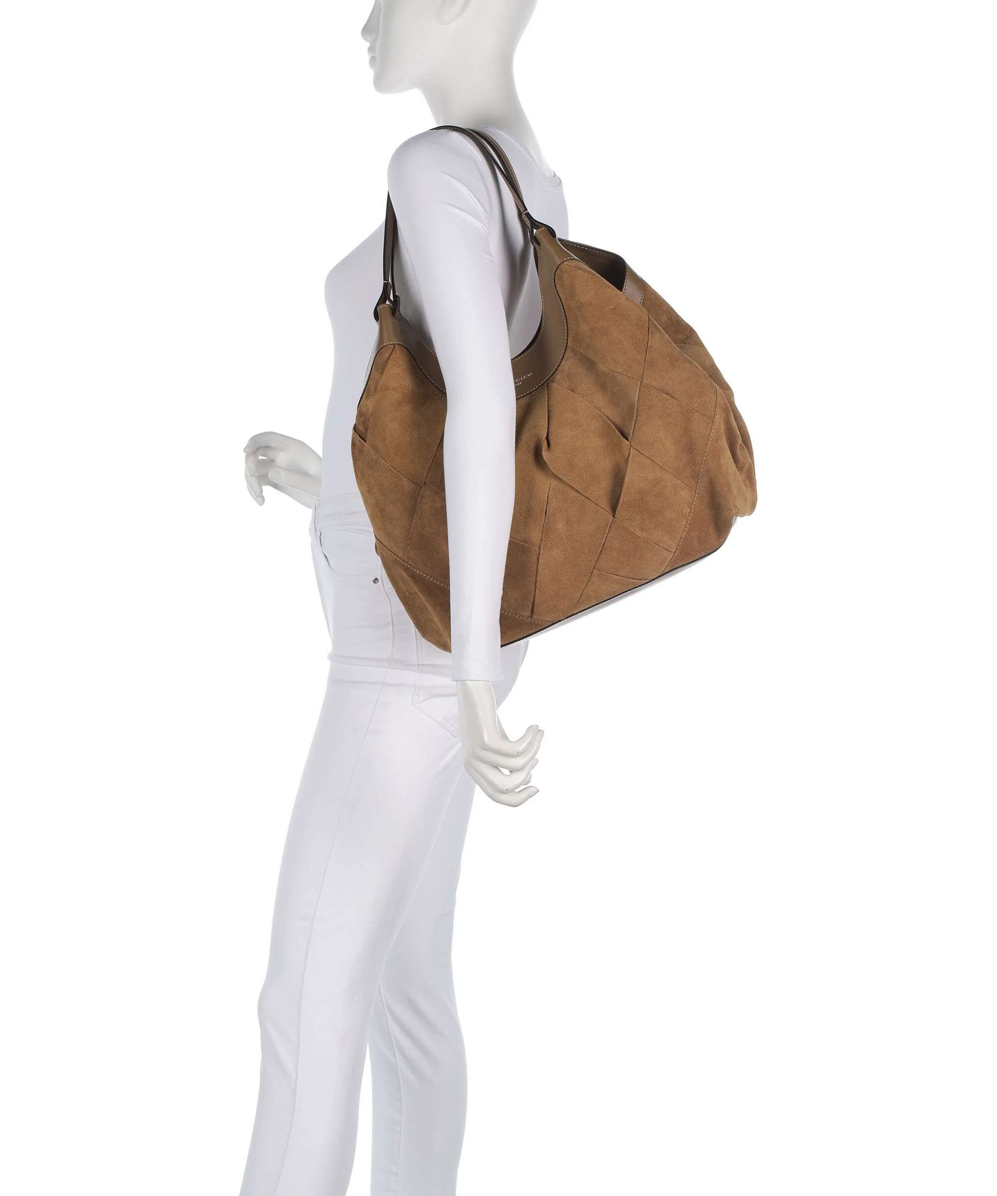 Gianni Chiarini Dua L Hobo bag caramel - Image 3