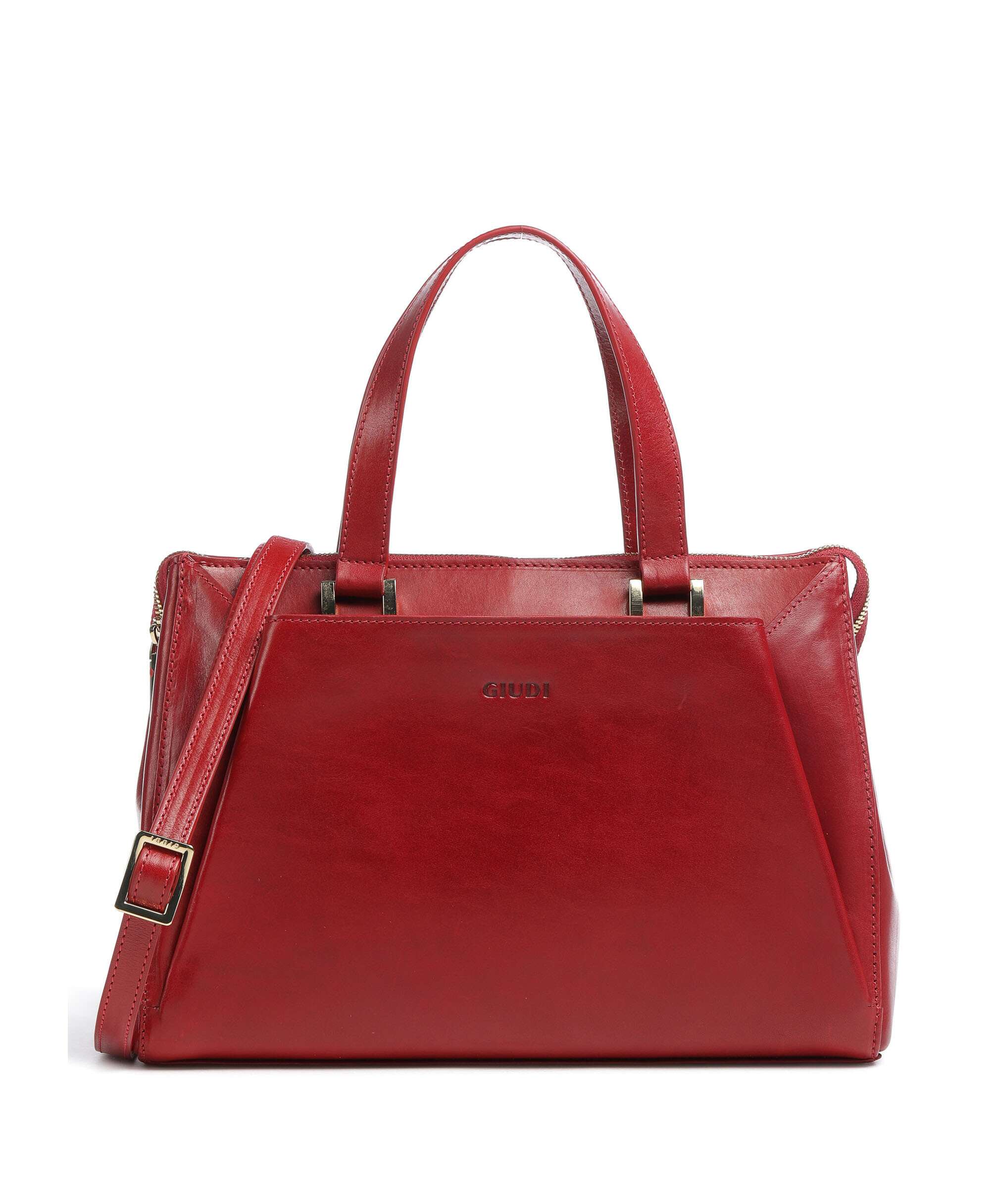 Giudi Crown Handbag red