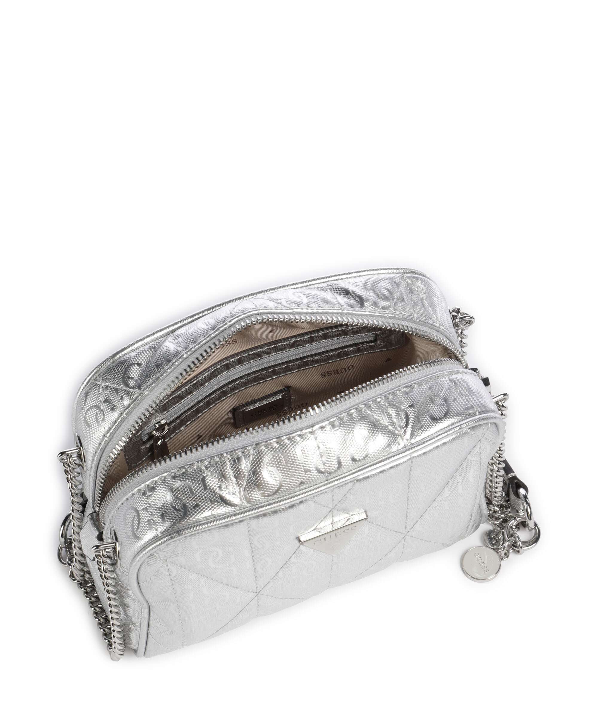 Guess Aldina G-Shine Crossbody bag silver - Image 6