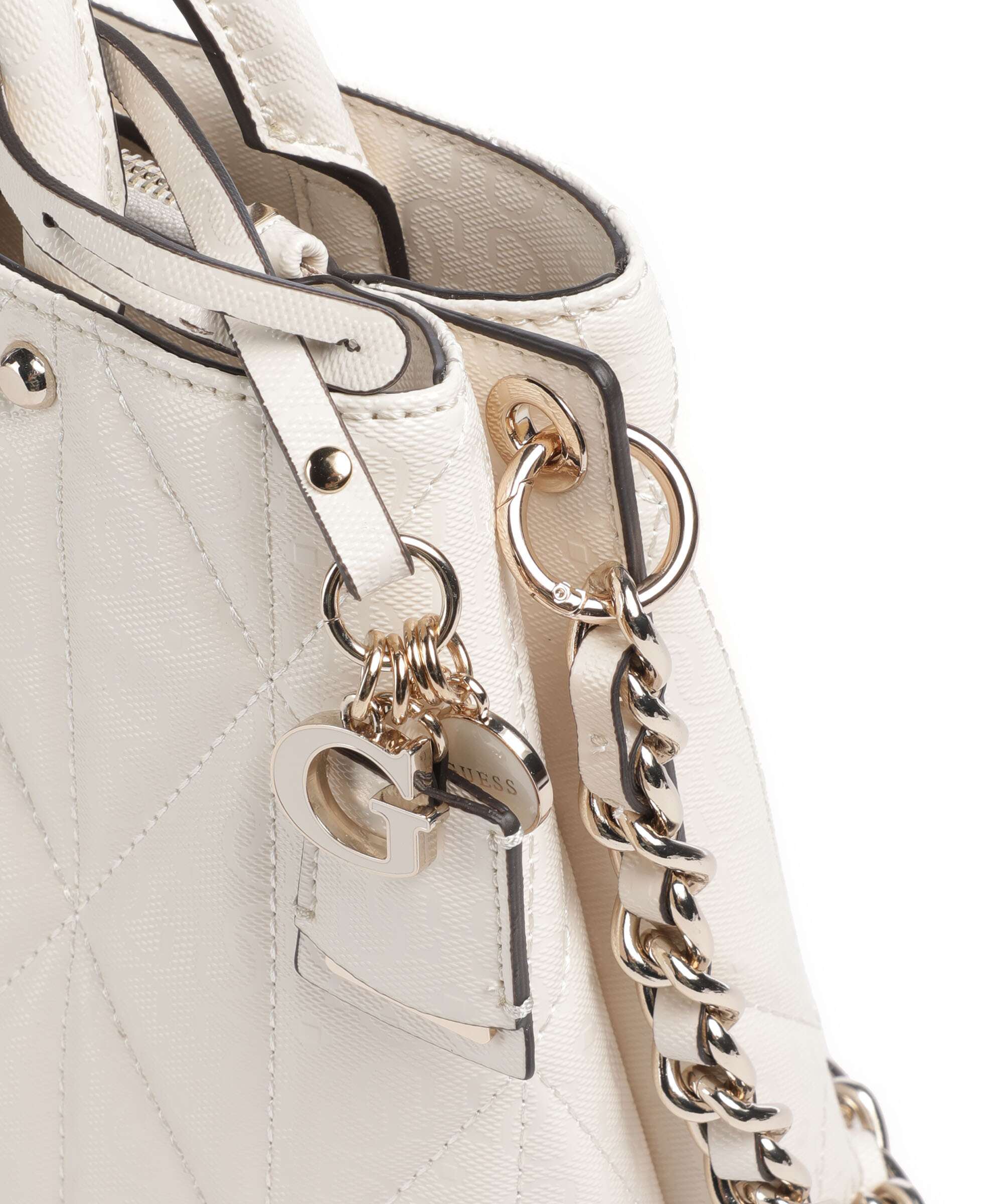 Guess Aldina G-Shine Handbag offwhite - Image 4