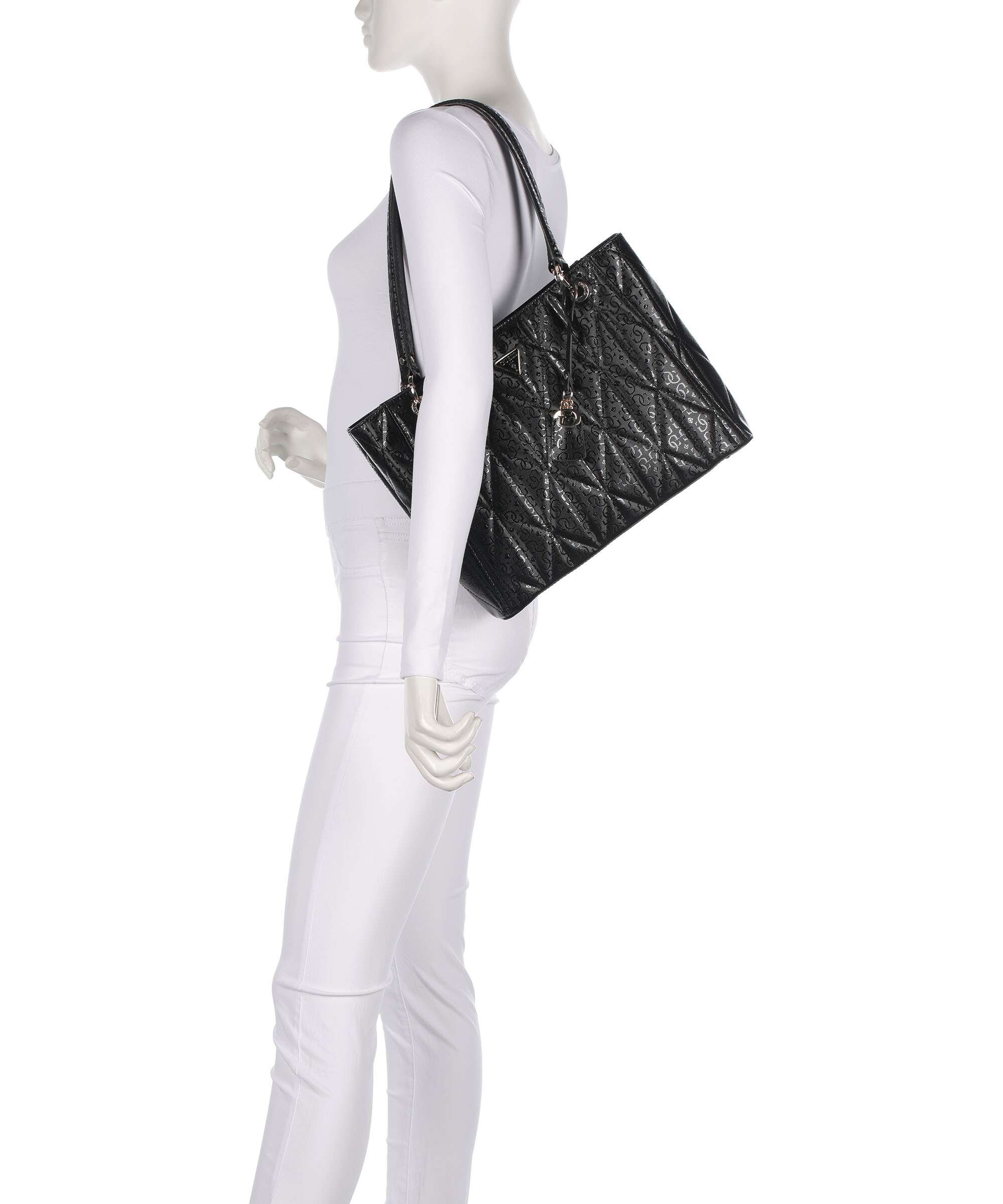 Guess Aldina G-Shine Tote bag black - Image 3