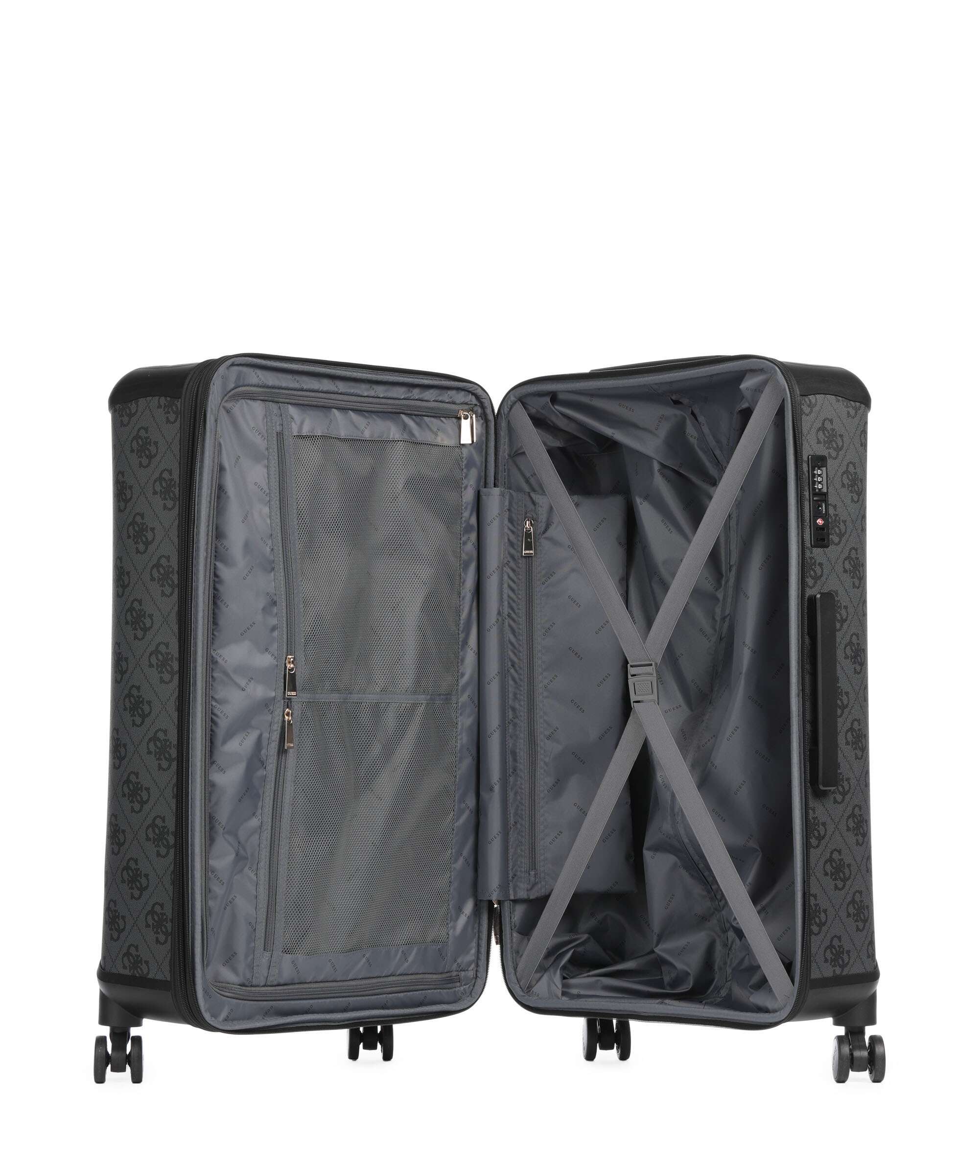 Guess Berta 4G Logo Spinner (4 wheels) coal logo - Image 6
