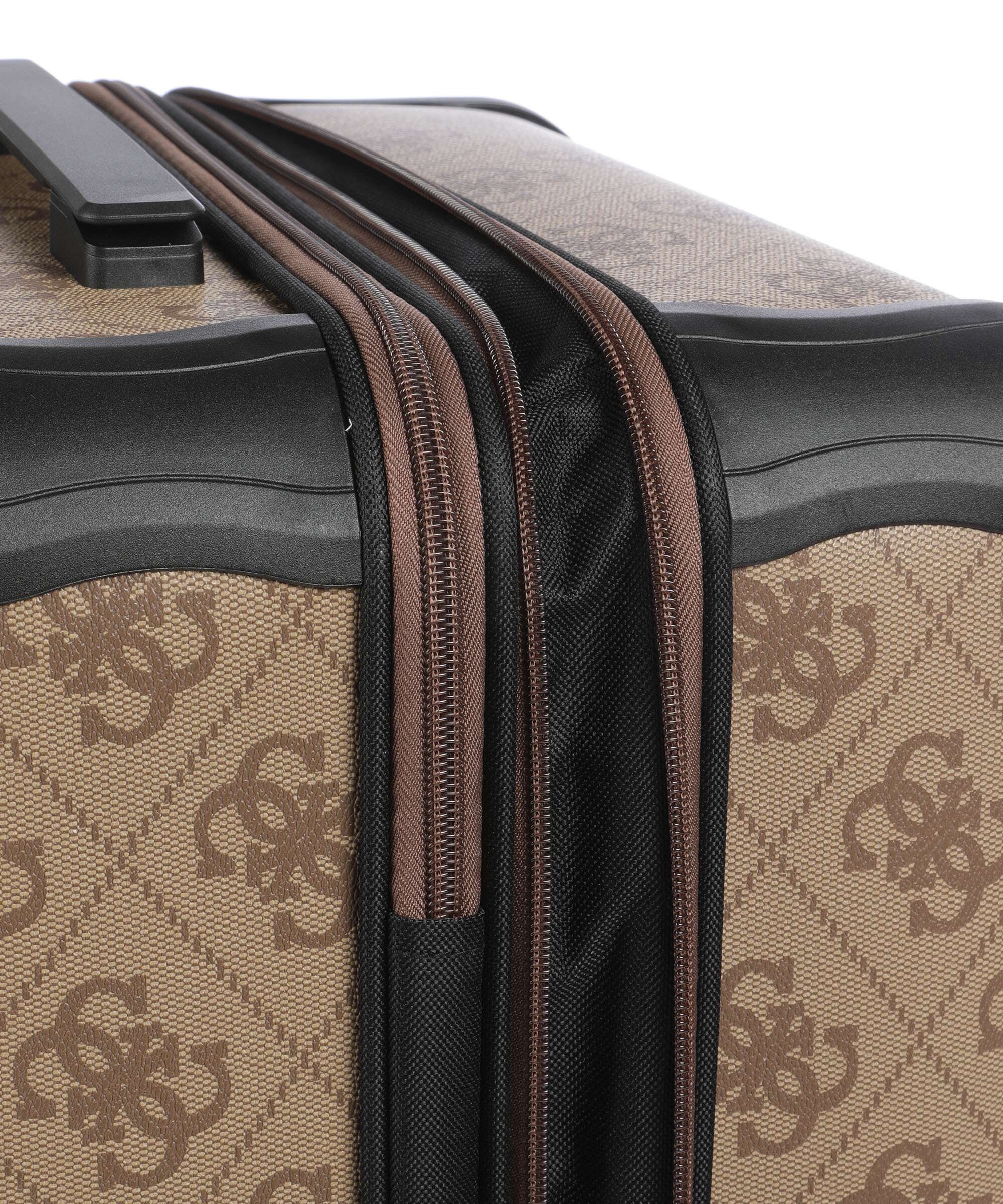 Guess Berta Maxi 4G Spinner (4 wheels) latte logo/brown - Image 4