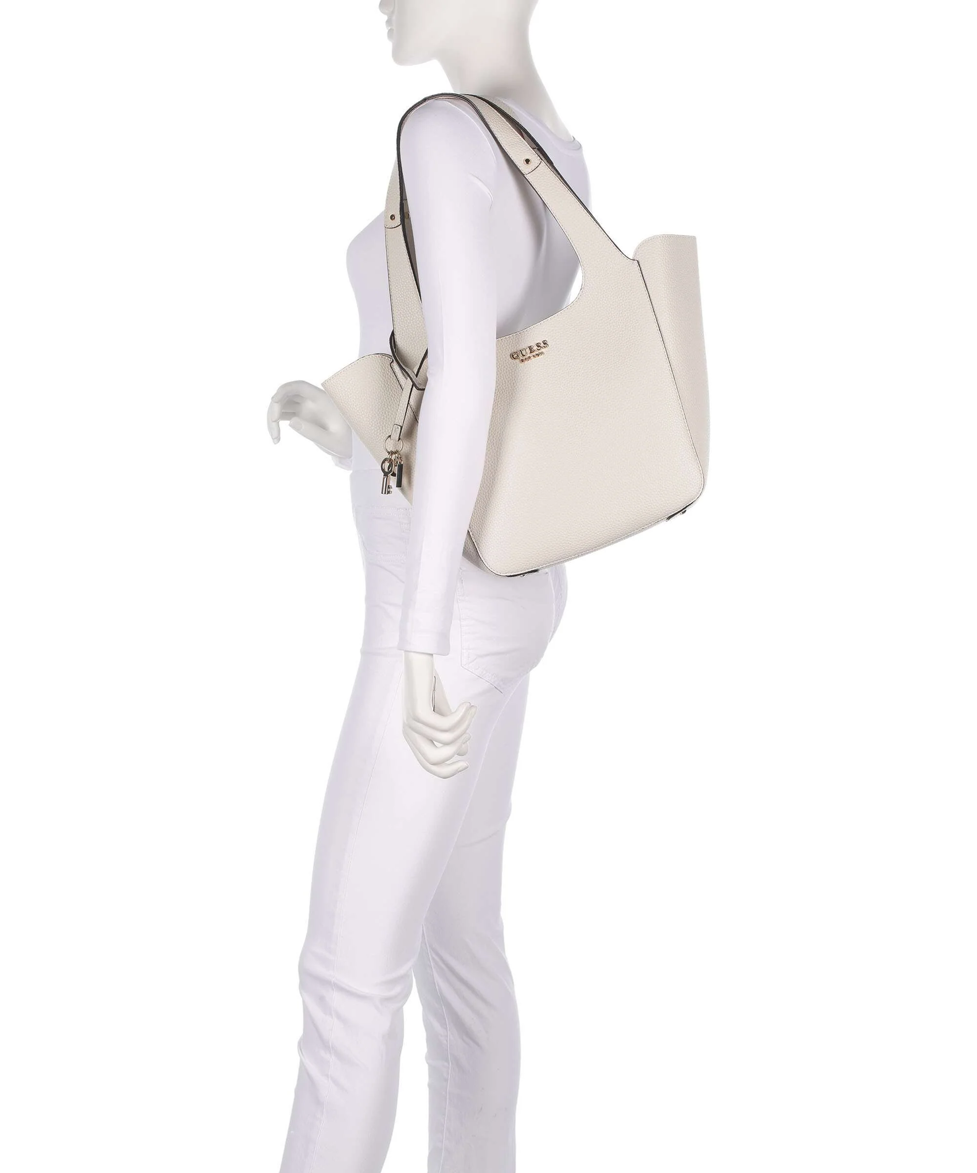 Guess Calista Tote bag bone - Image 3