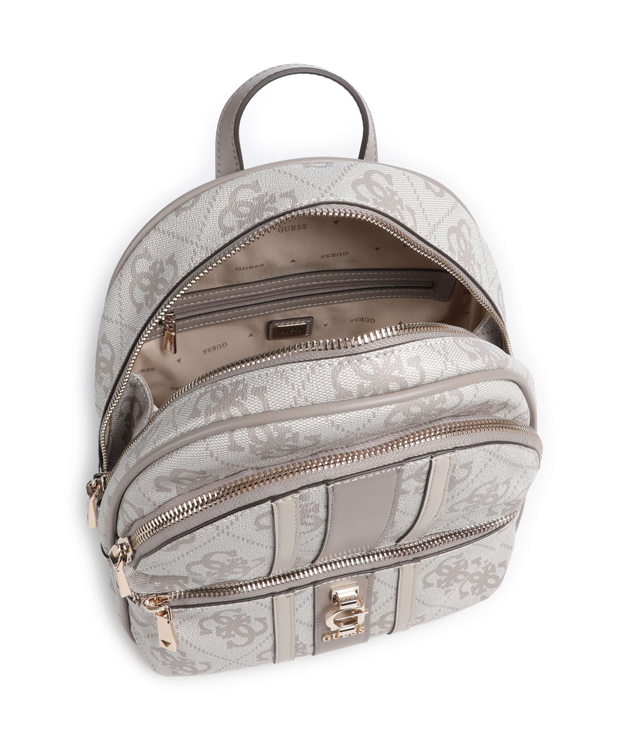 Guess Erenia Backpack dark taupe logo - Image 5