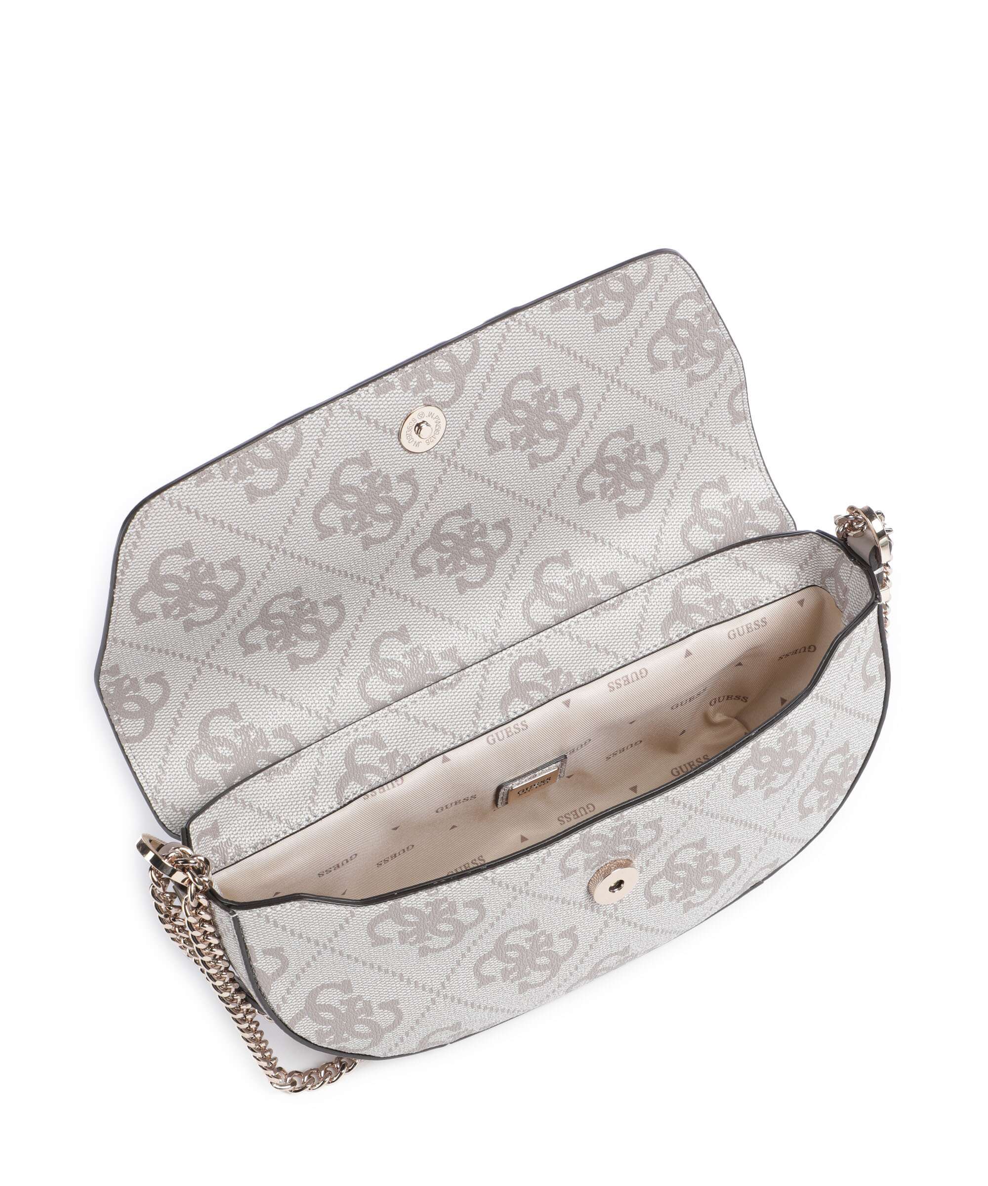 Guess Erenia Shoulder bag dark taupe logo - Image 6