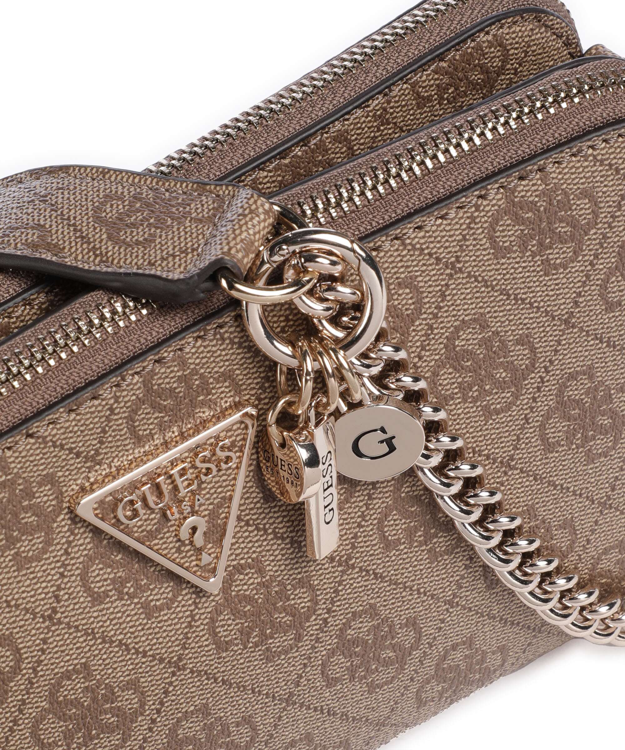 Guess Erica Eco Crossbody bag latte logo - Image 4