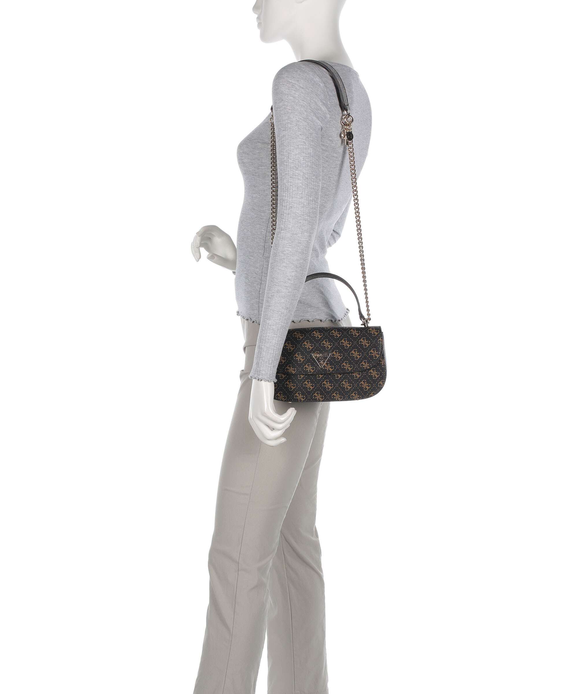 Guess Erica Eco Shoulder bag brown logo - Image 4