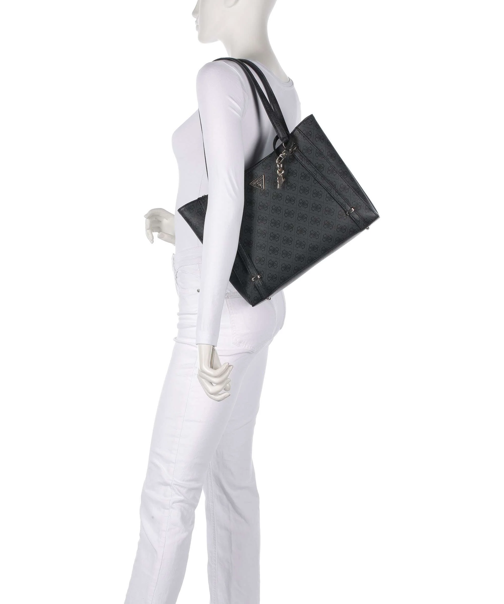 Guess Erica Eco Tote bag coal logo - Image 3