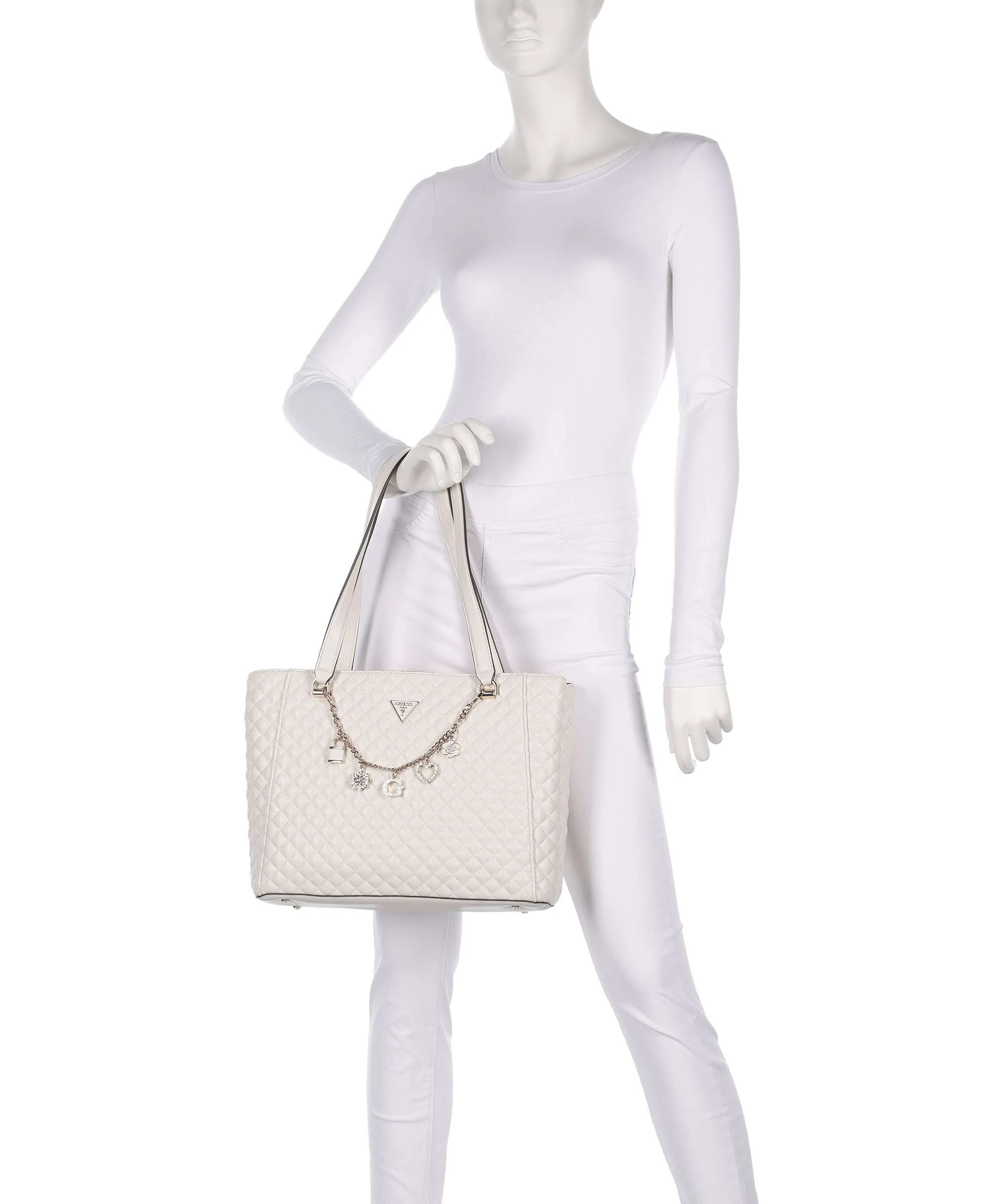 Guess Everlee Tote bag offwhite - Image 4