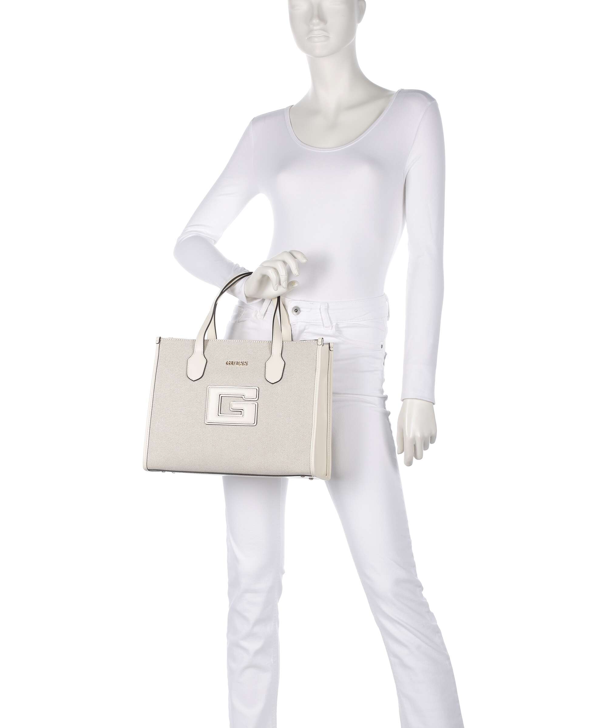 Guess G Status Handbag natural/offwhite - Image 3