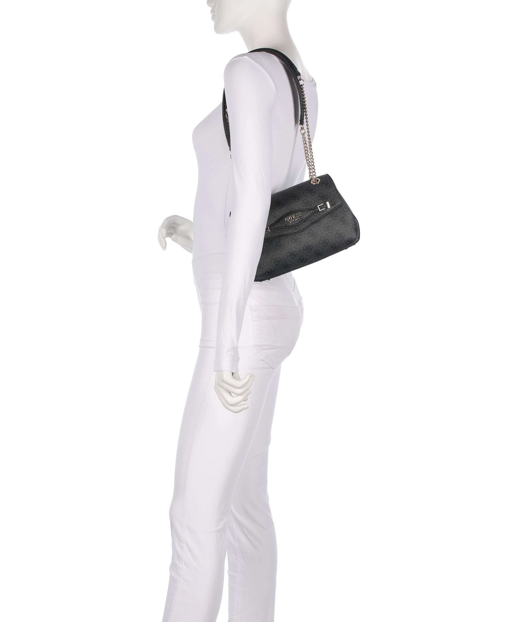 Guess Katya 4G Logo Shoulder bag coal logo - Image 3