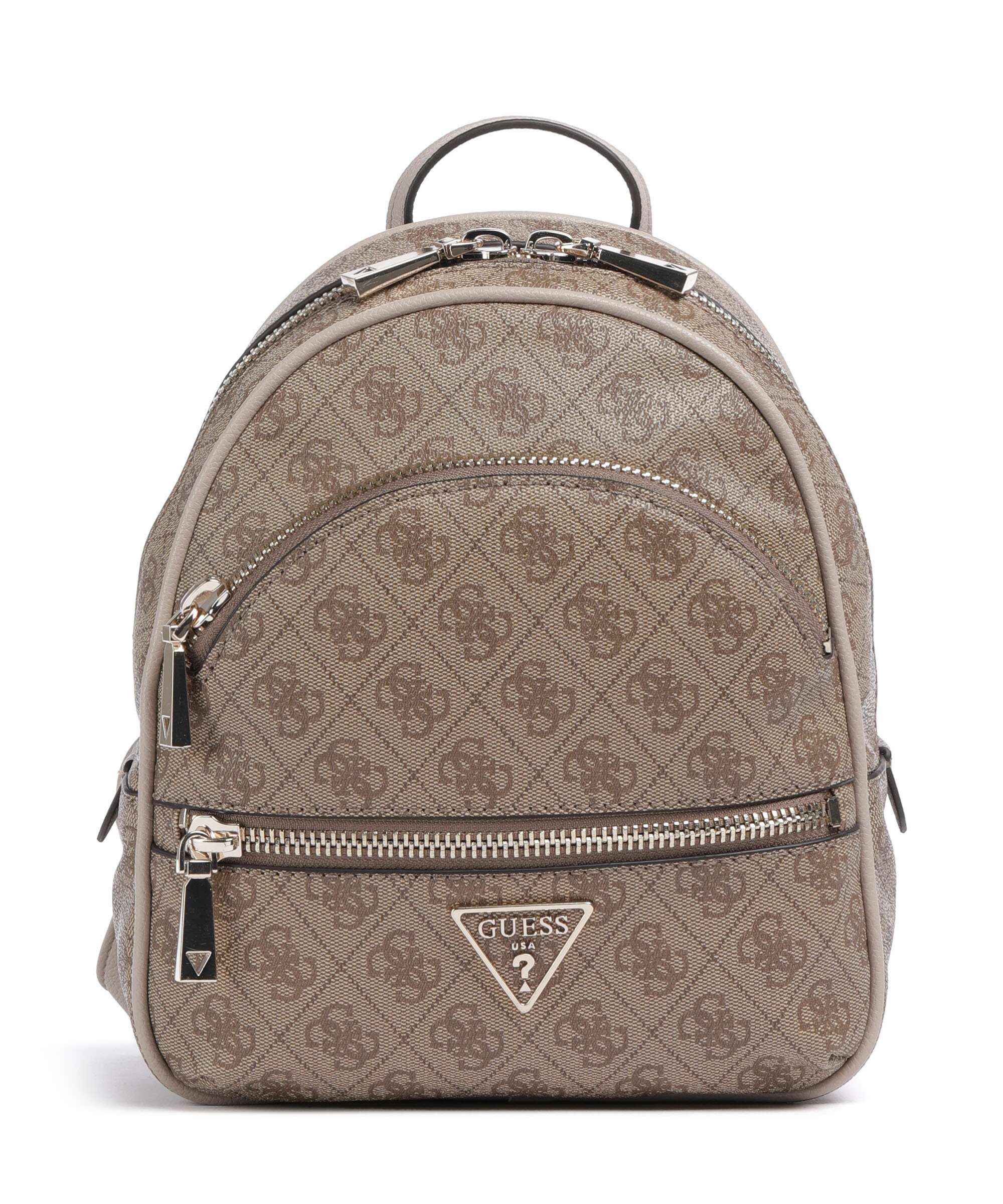 Guess Manhattan Backpack latte logo