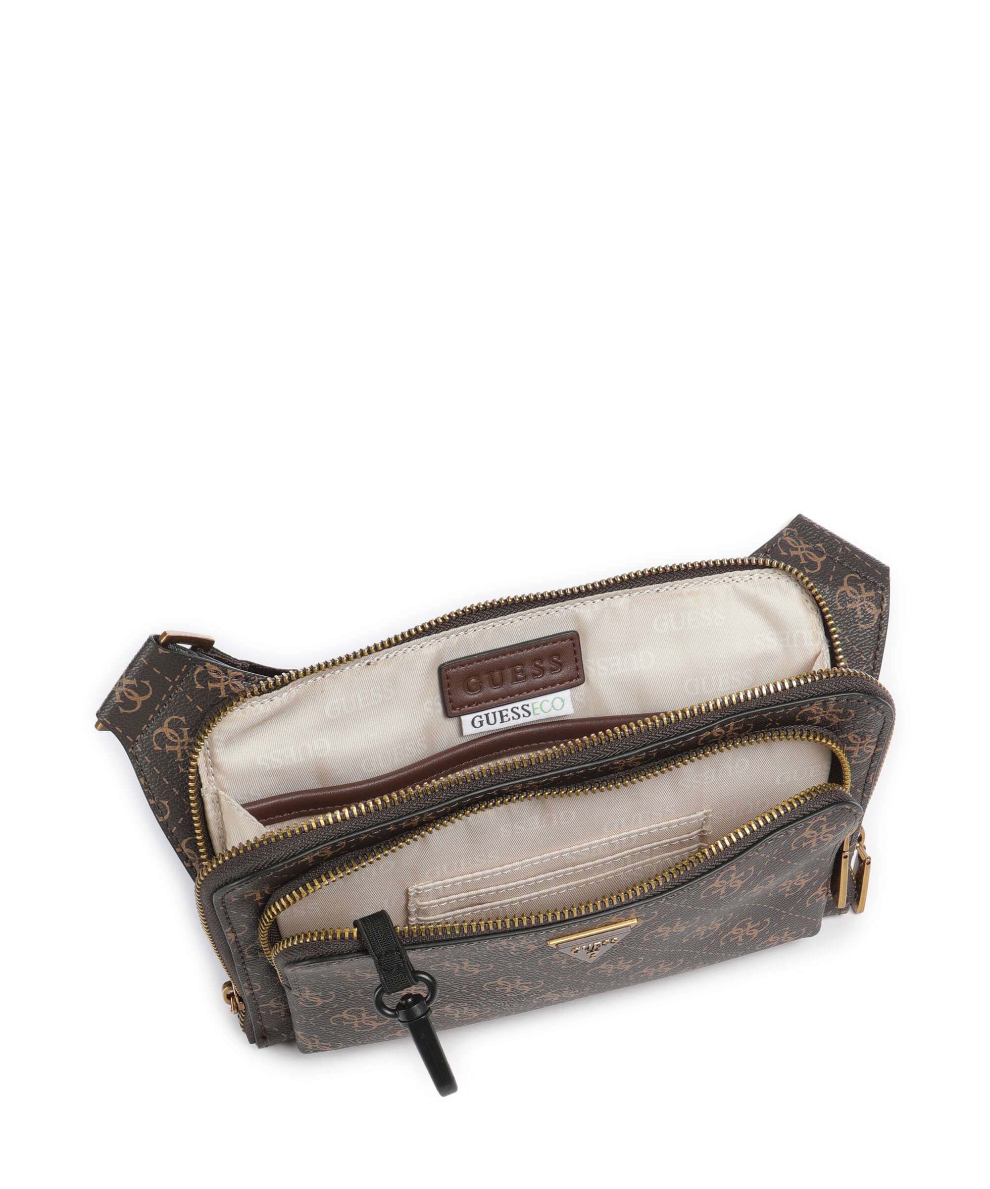 Guess Milano 4G Eco Belt bag brown/ochre - Image 6