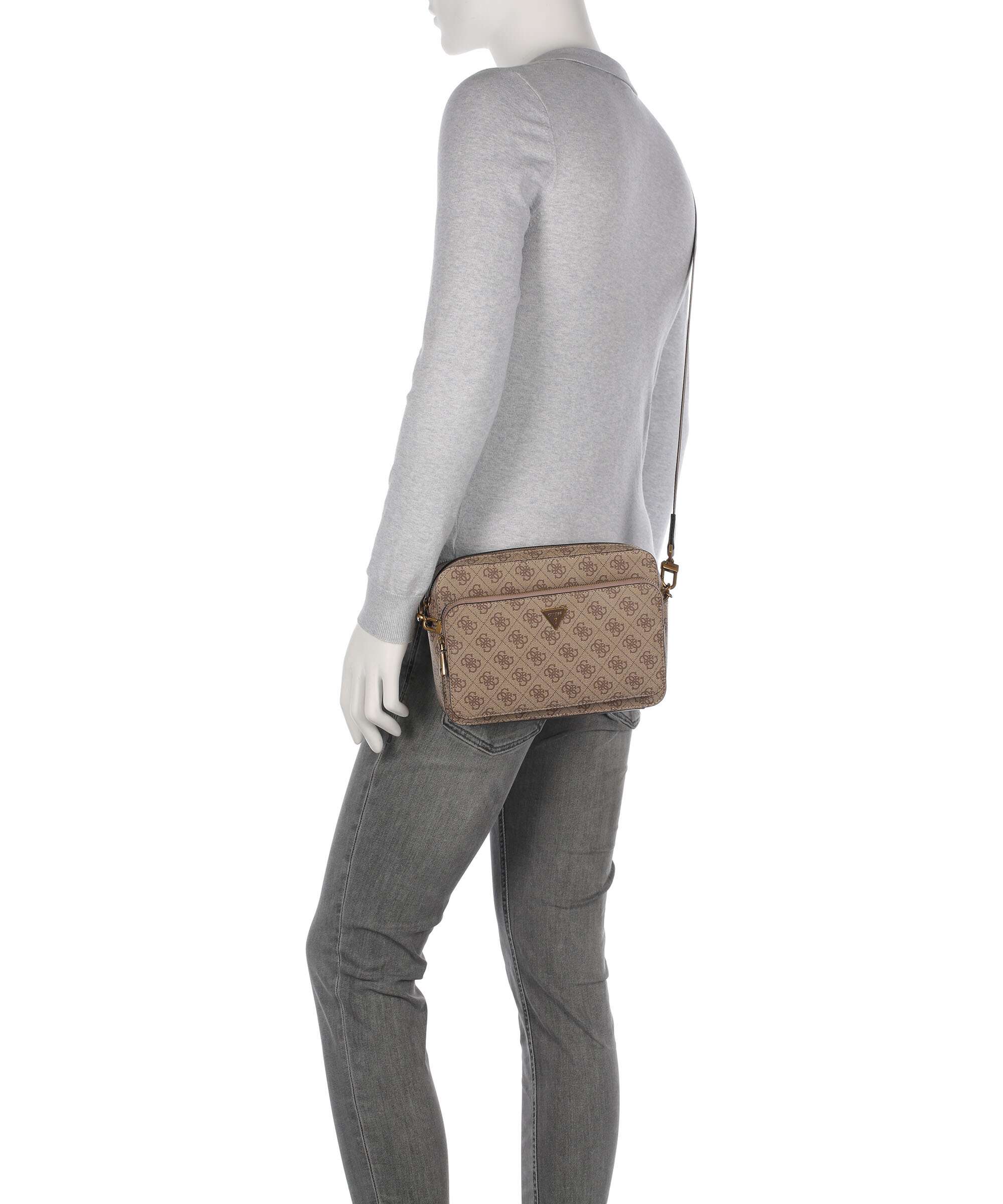 Guess Milano Crossbody bag beige/brown/blue - Image 3