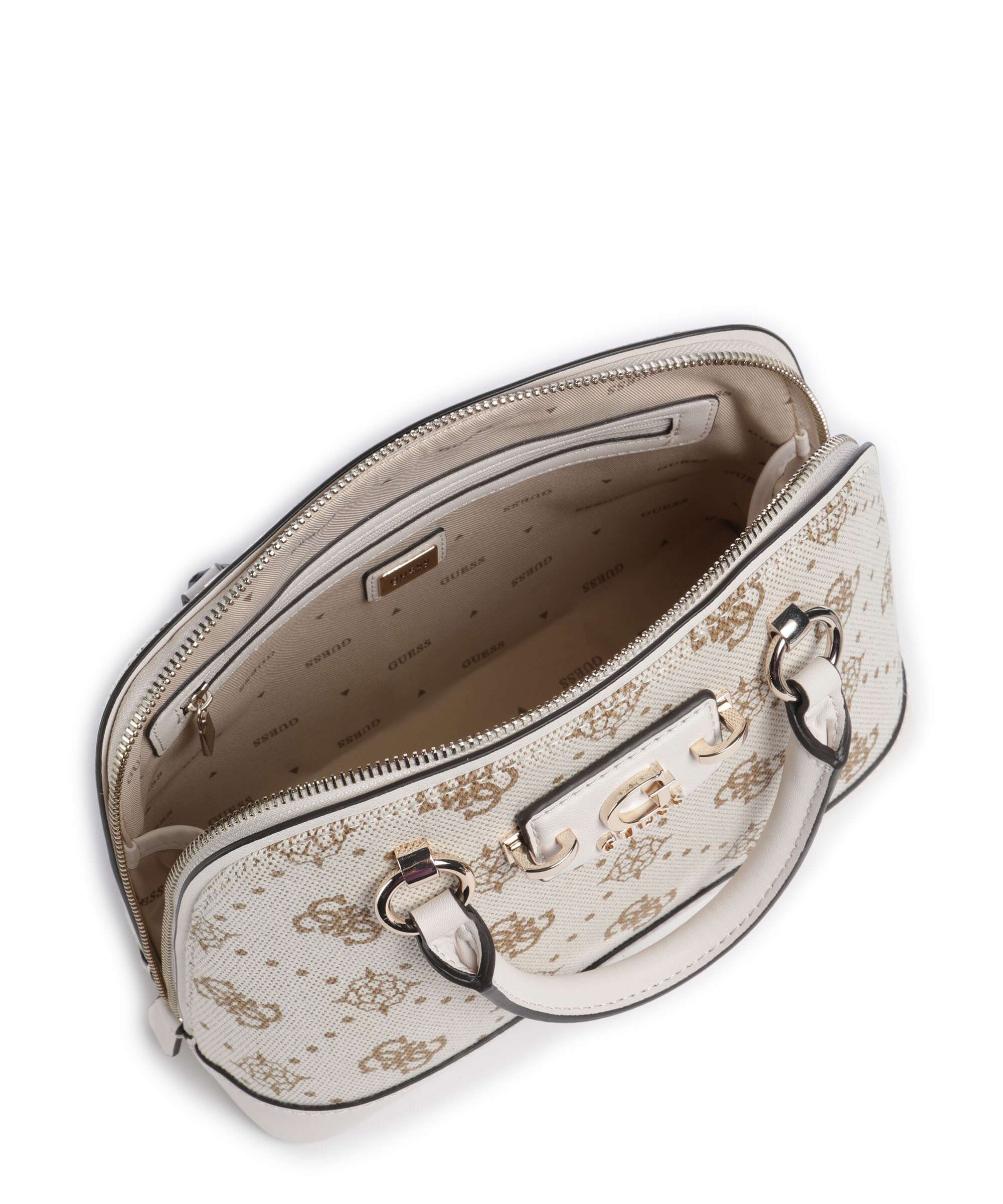 Guess Neda 4G Peony Logo Handbag offwhite logo - Image 5