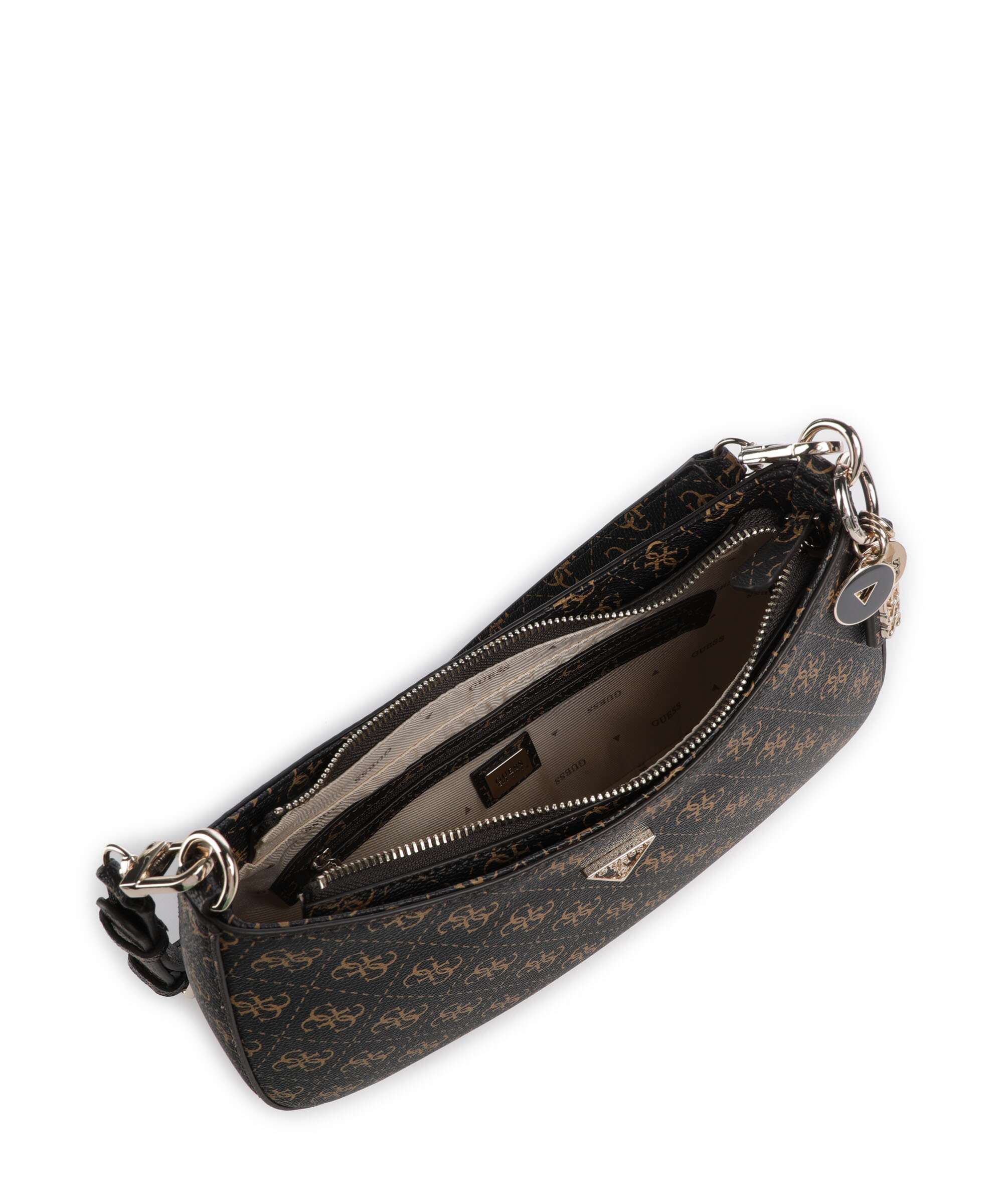 Guess Noelle Q Logo Shoulder bag brown logo - Image 6