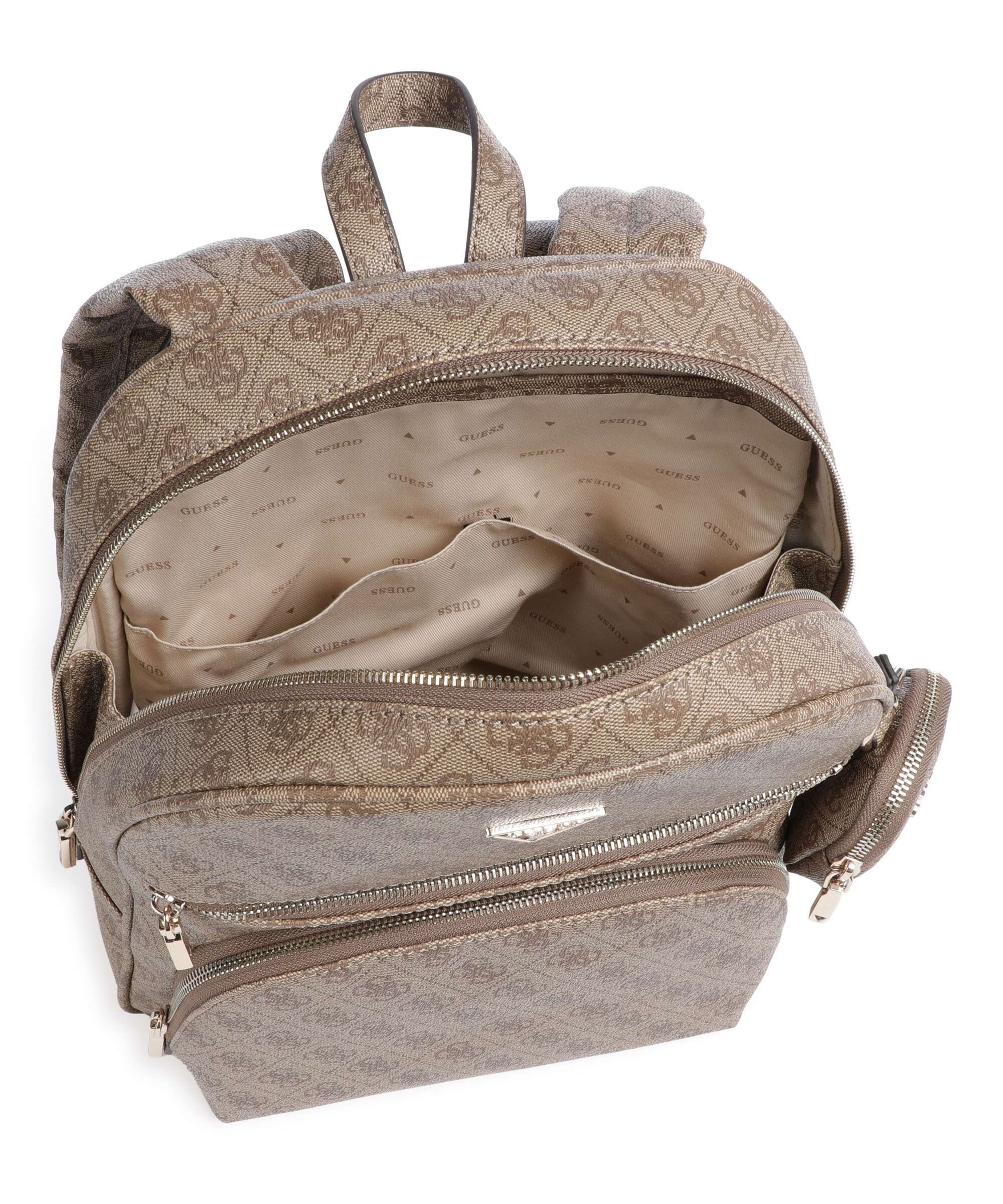 Guess Power Play Backpack latte logo - Image 6
