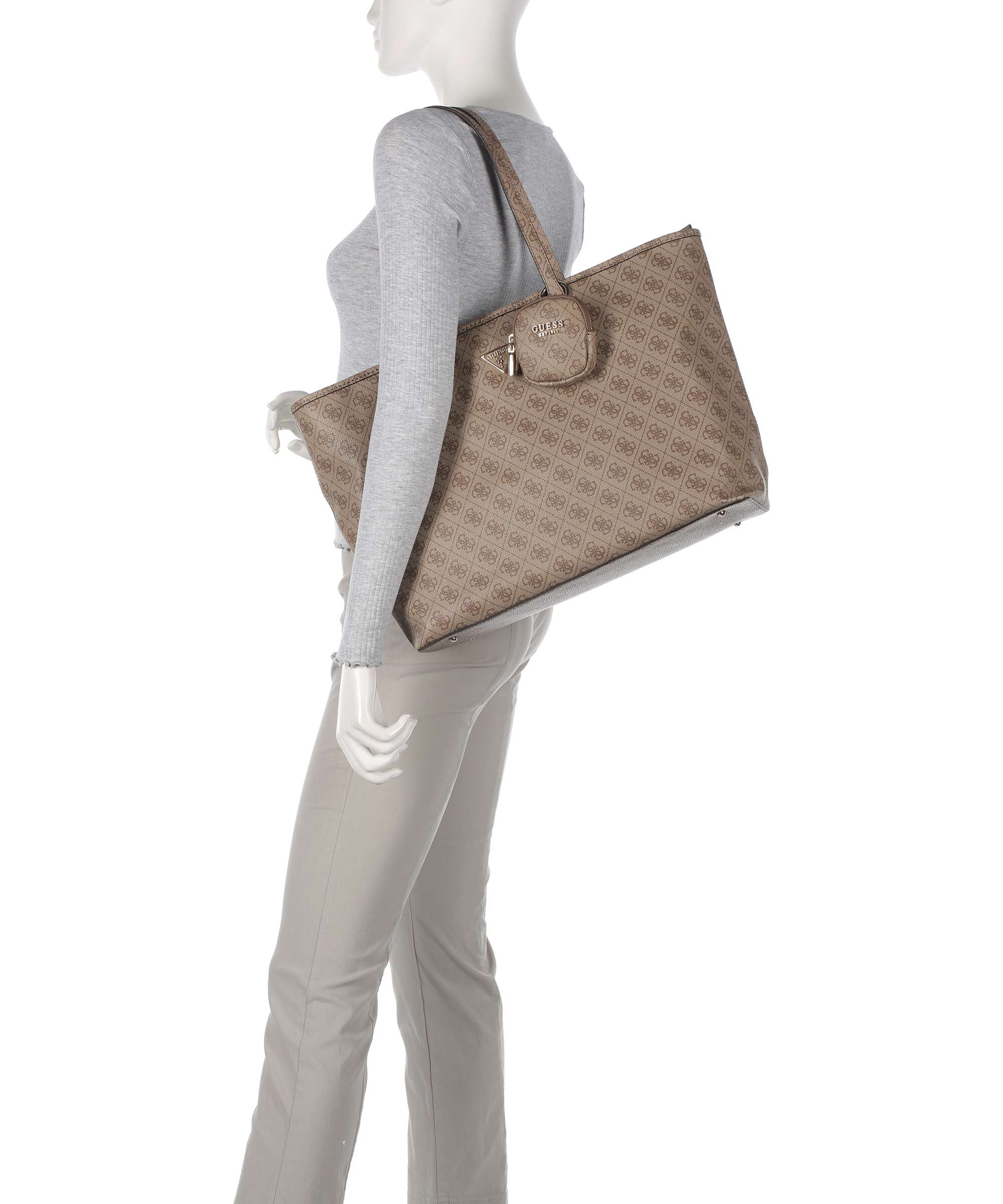 Guess Power Play Tote bag latte logo - Image 3