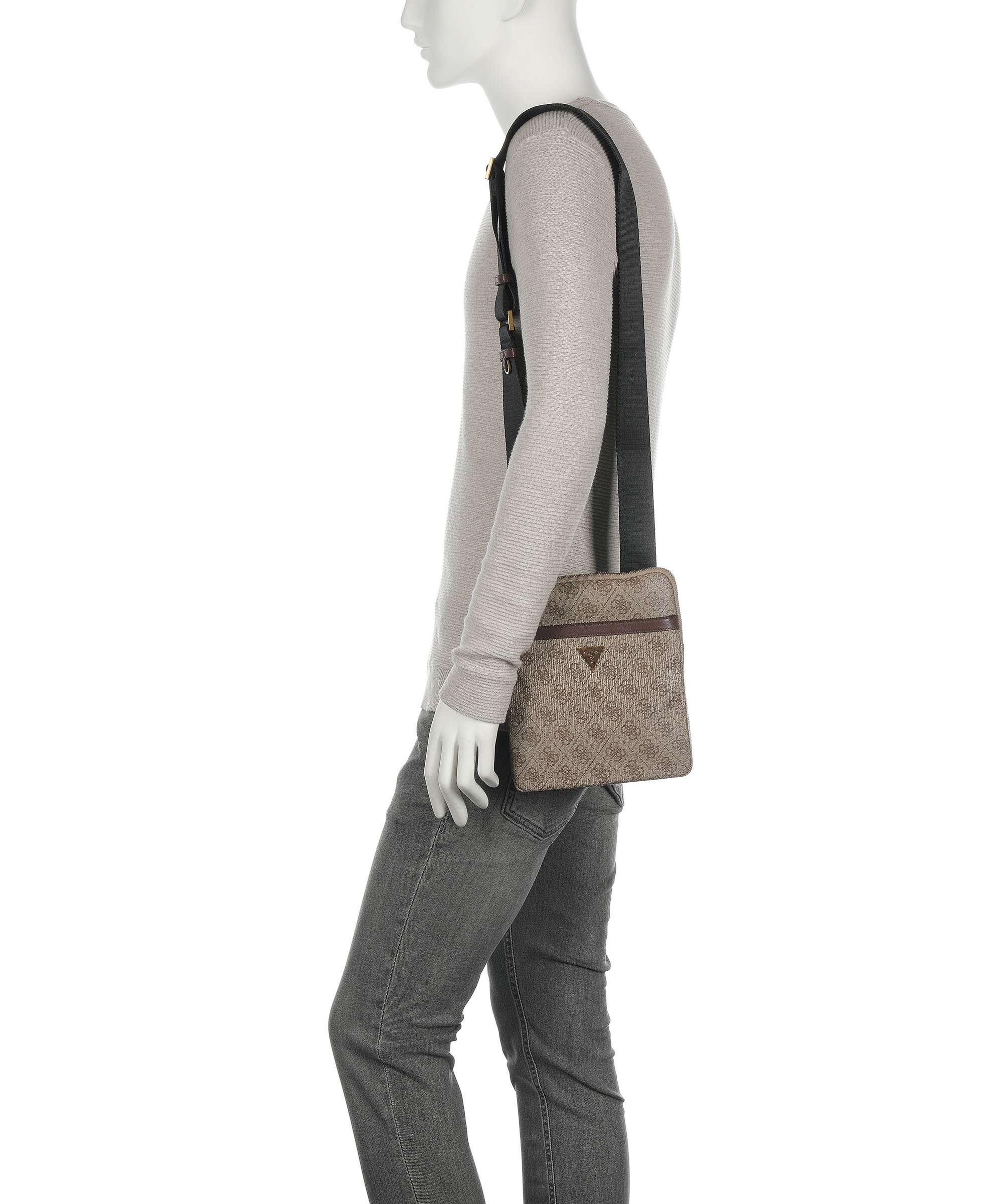Guess Vezzola Crossbody bag beige/brown - Image 4