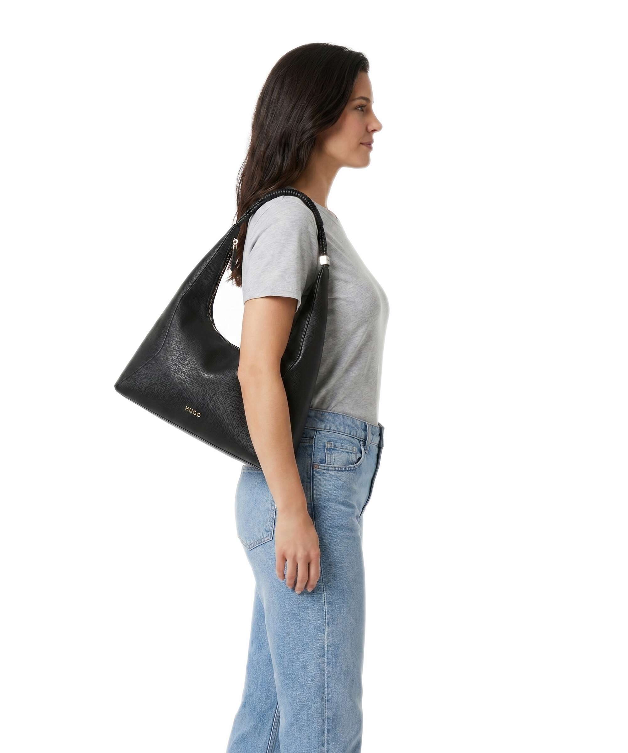 Hugo Brielle Hobo bag black - Image 3