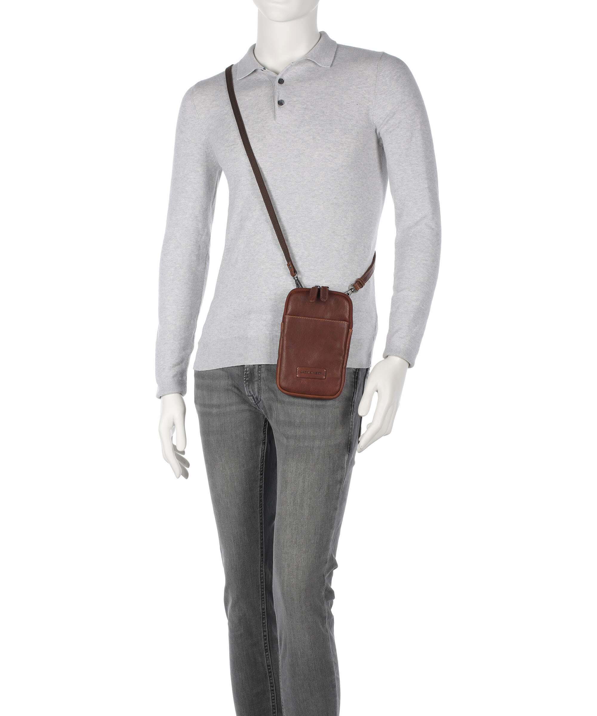 Jack Kinsky Porto 10 Phone bag cognac - Image 3