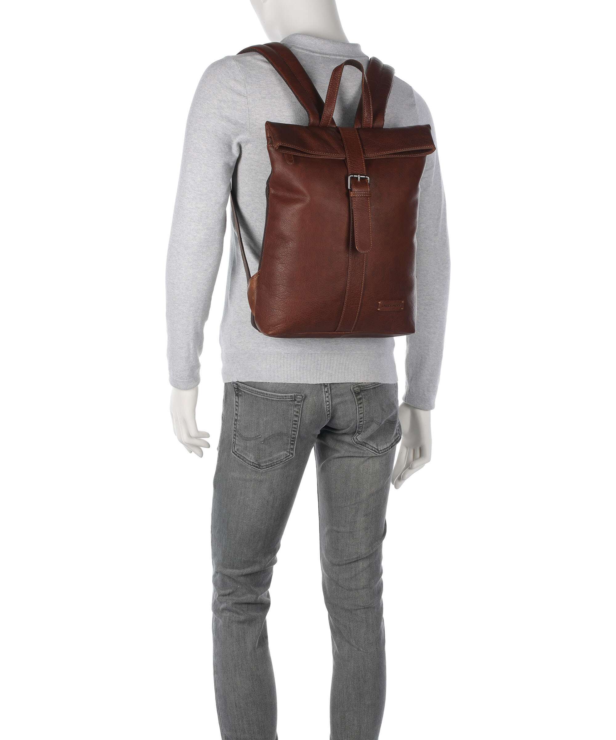 Jack Kinsky Porto 5 Backpack cognac - Image 3