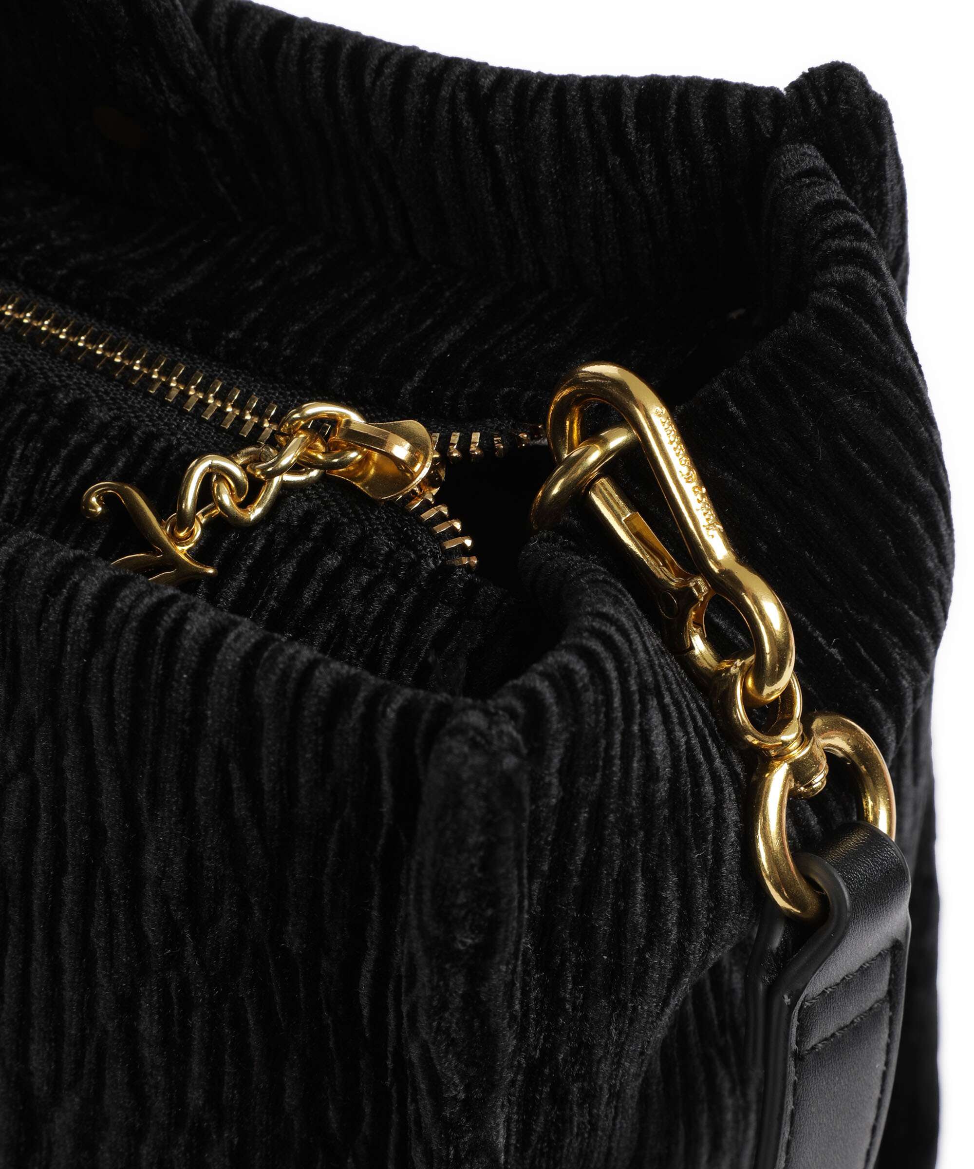 Juicy Couture Iris Crinkled Velvet L Tote bag black - Image 6