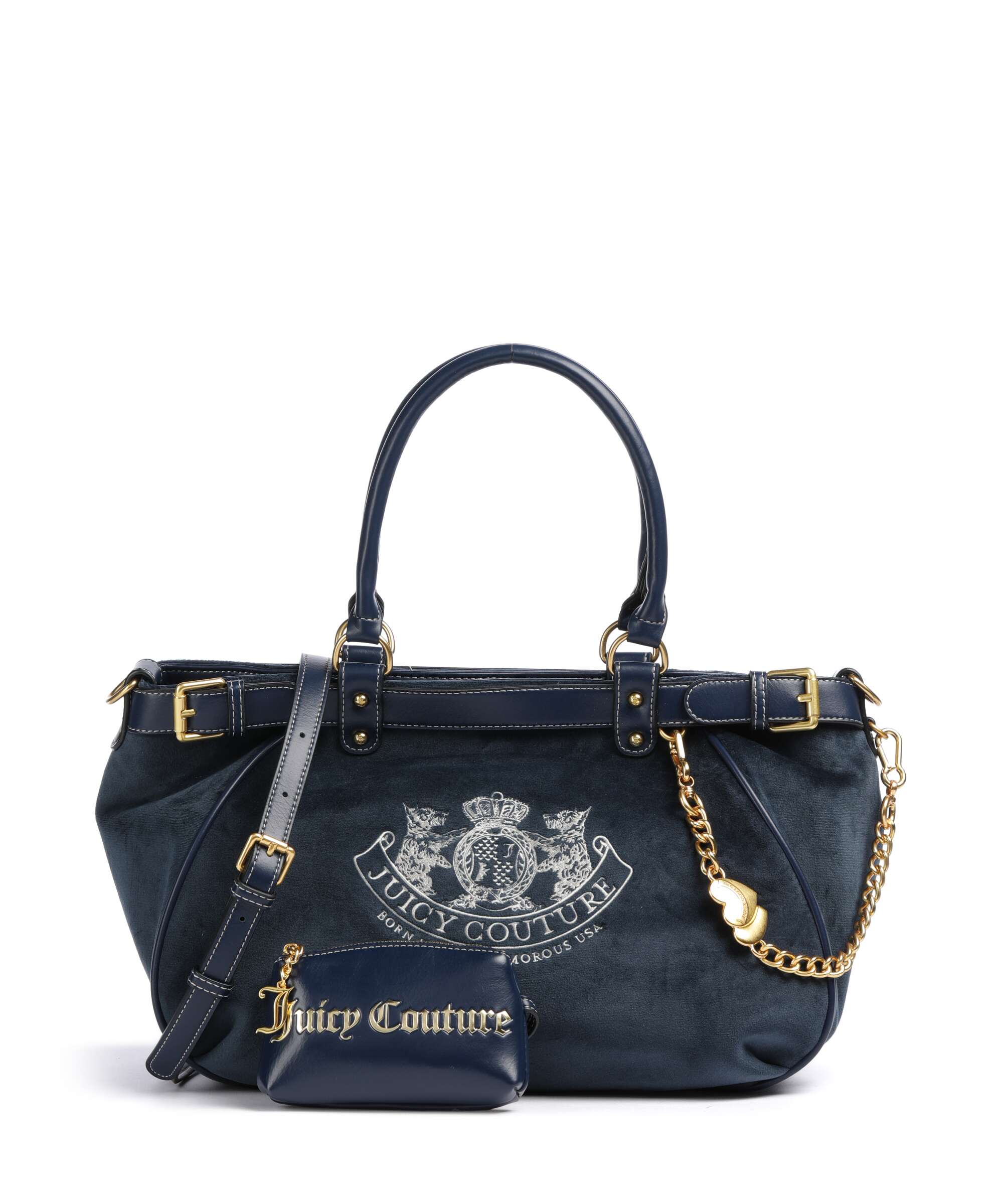 Juicy Couture Twig Narrative Velvet L Tote bag blue depths - Image 4