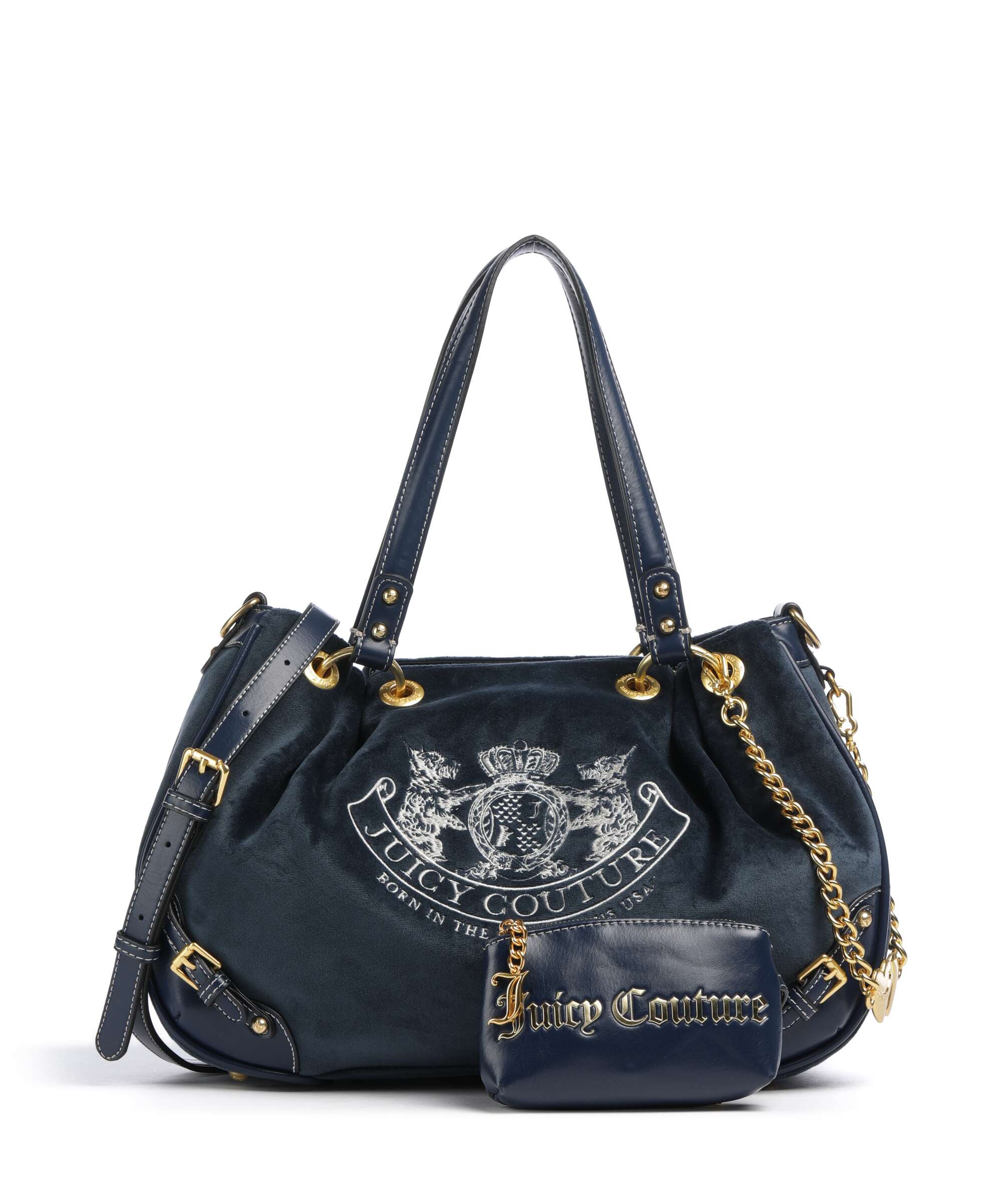 Juicy Couture Twig Narrative Velvet M Hobo bag blue depths - Image 4