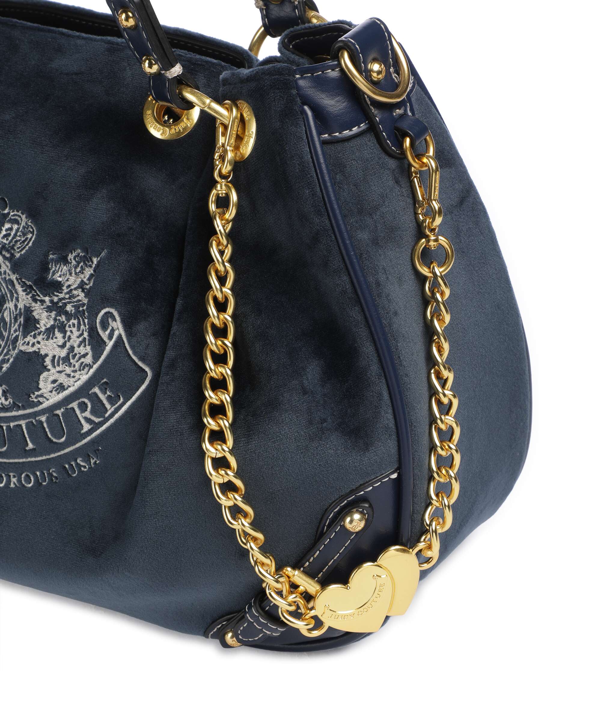 Juicy Couture Twig Narrative Velvet M Hobo bag blue depths - Image 6