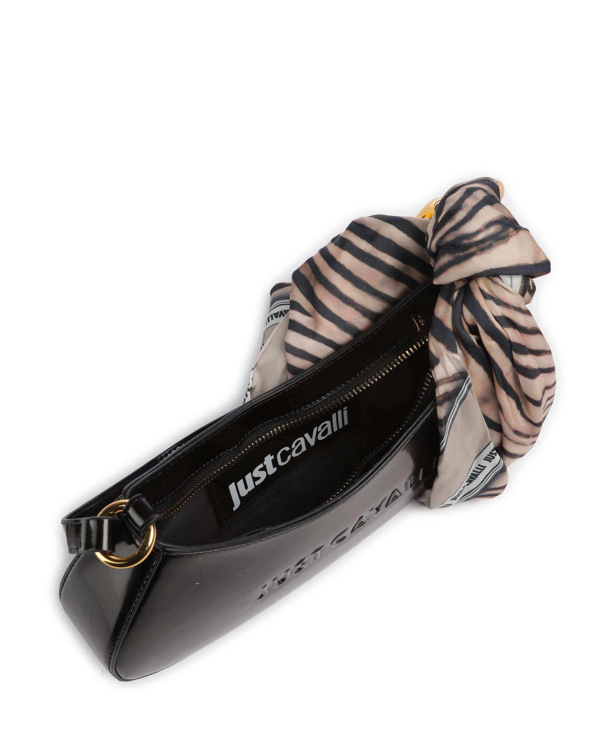 Just Cavalli Chain Foulard Shoulder bag black - Image 7
