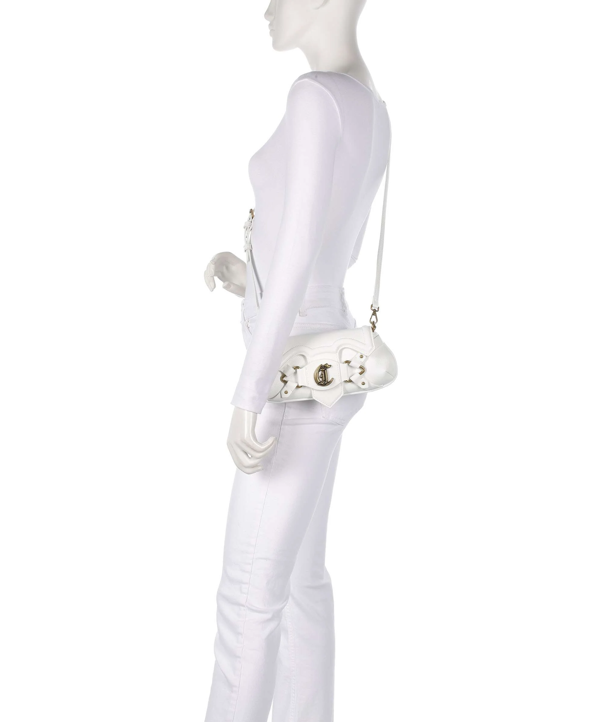 Just Cavalli Crossed Laces Shoulder bag white - Image 4