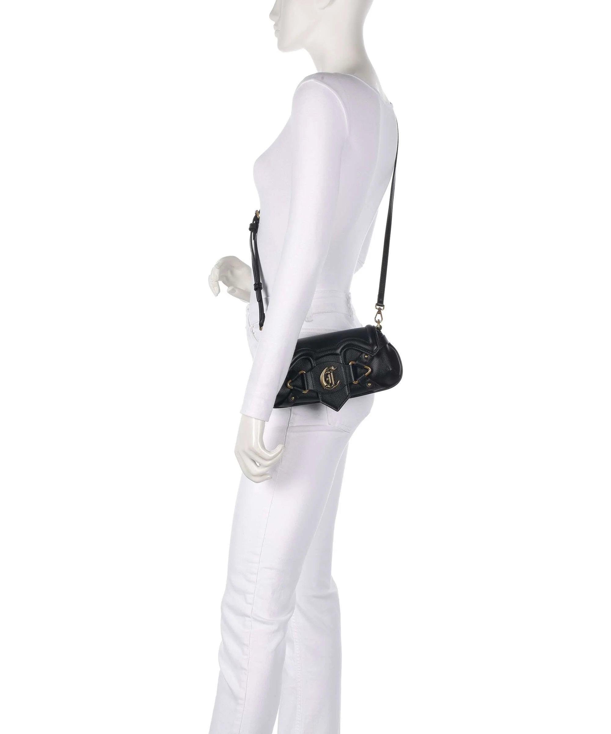 Just Cavalli Crossed Laces Shoulder bag black - Image 4