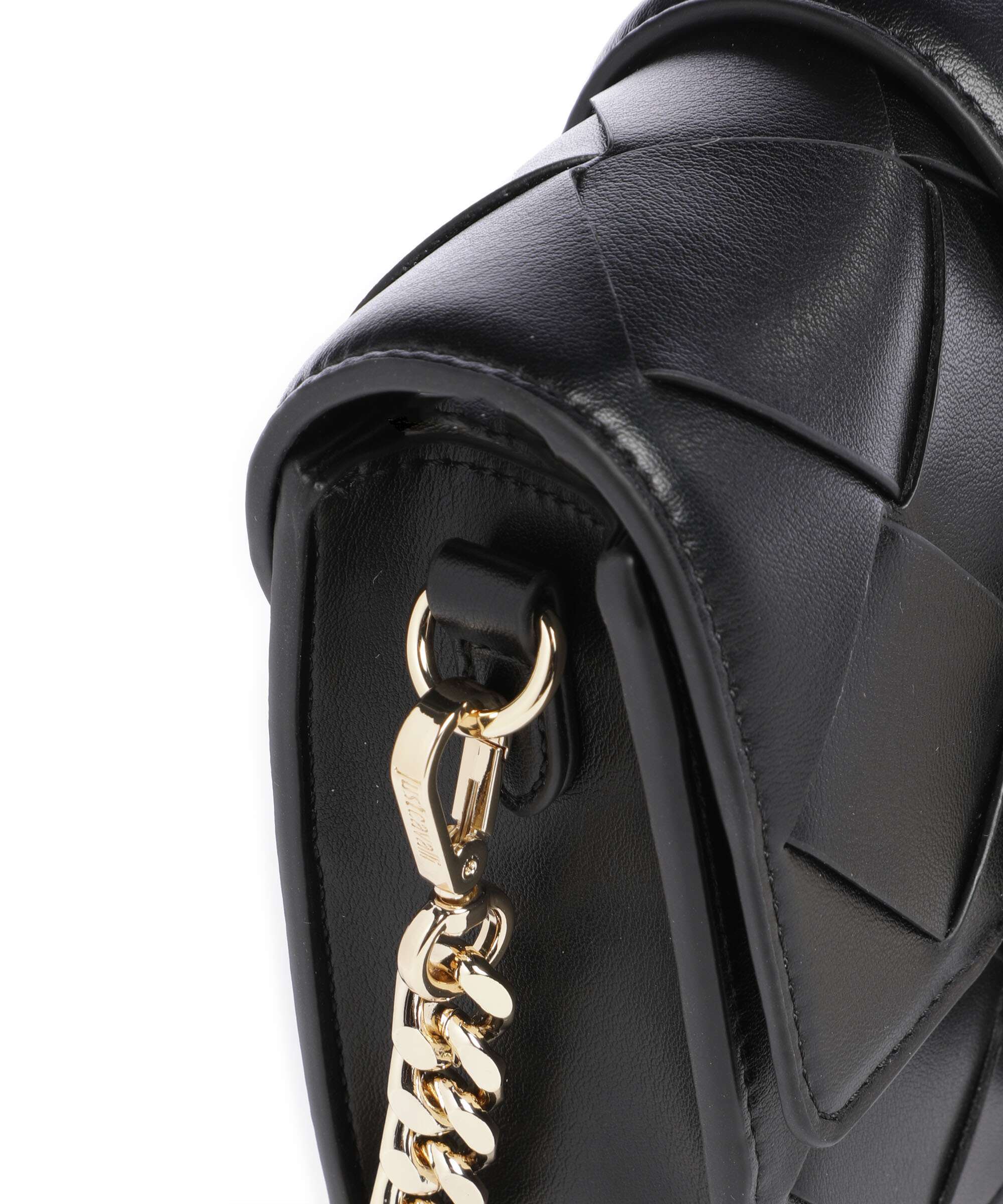 Just Cavalli Iconic Snakes Braided Crossbody bag black - Image 4