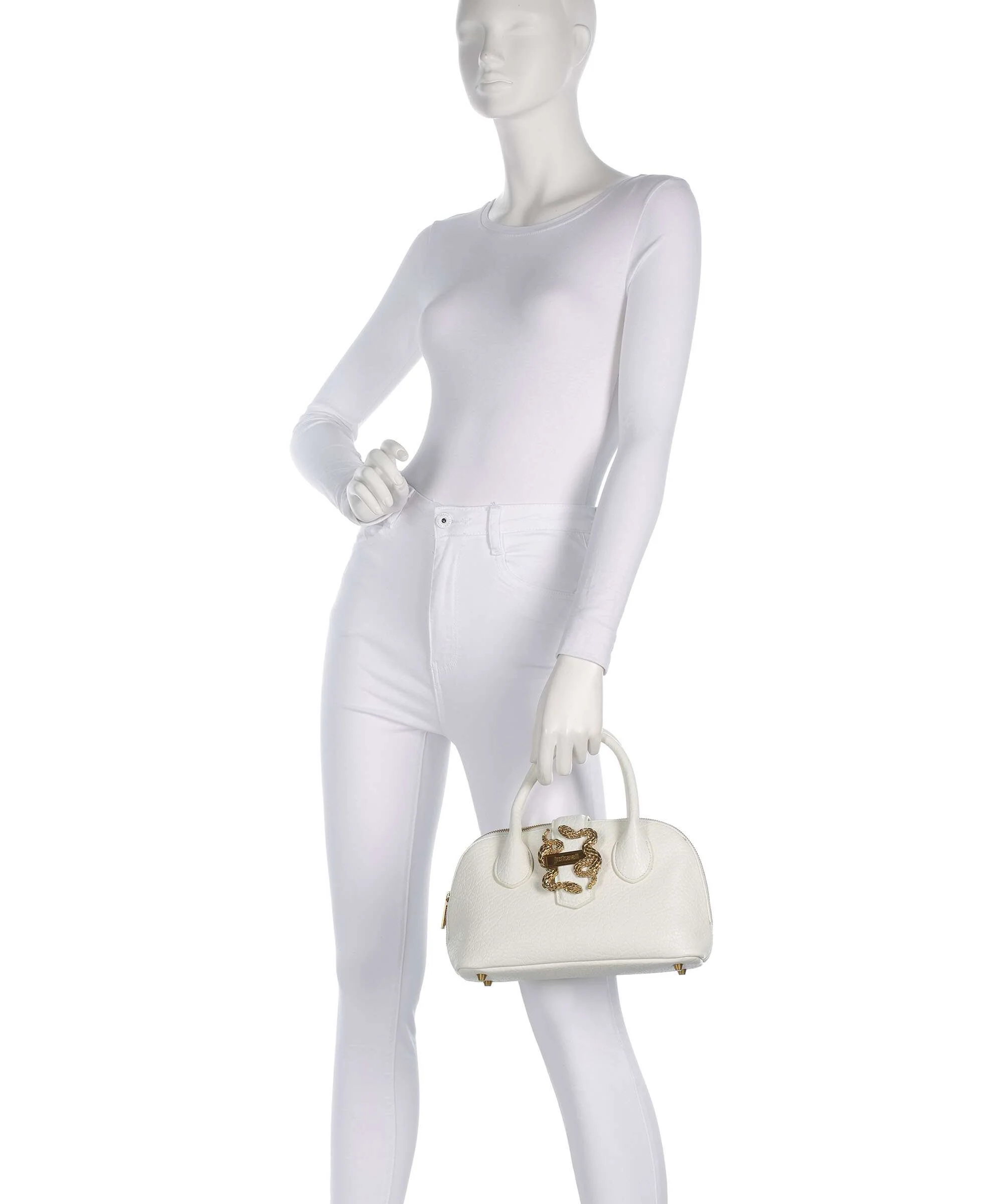Just Cavalli Iconic Snakes Braided Handbag pristine - Image 3